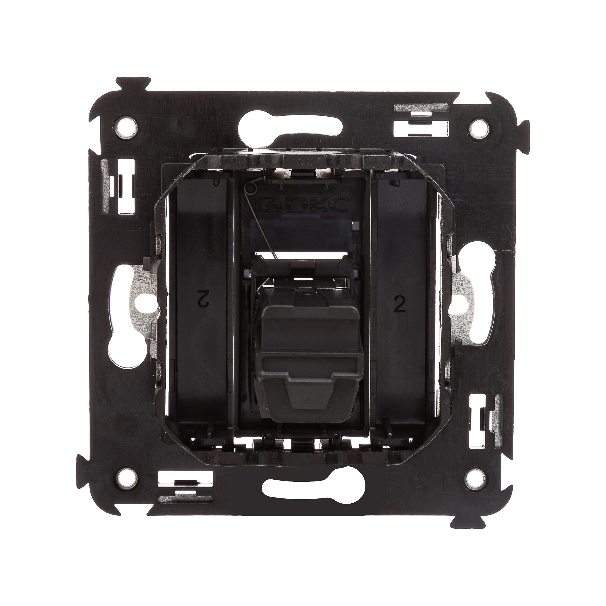 USB 3.0 розетка одинарная в стену, тип А-А, "Avanti", "Черный матовый"