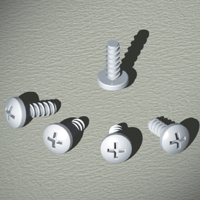 Винты самонарезающие, М4.8x12, 1 упаковка - 50 шт. RAM block