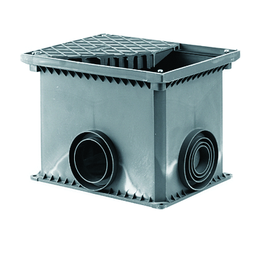 Смотровой переходной колодец без дна для двустенных труб, 335х240х255мм