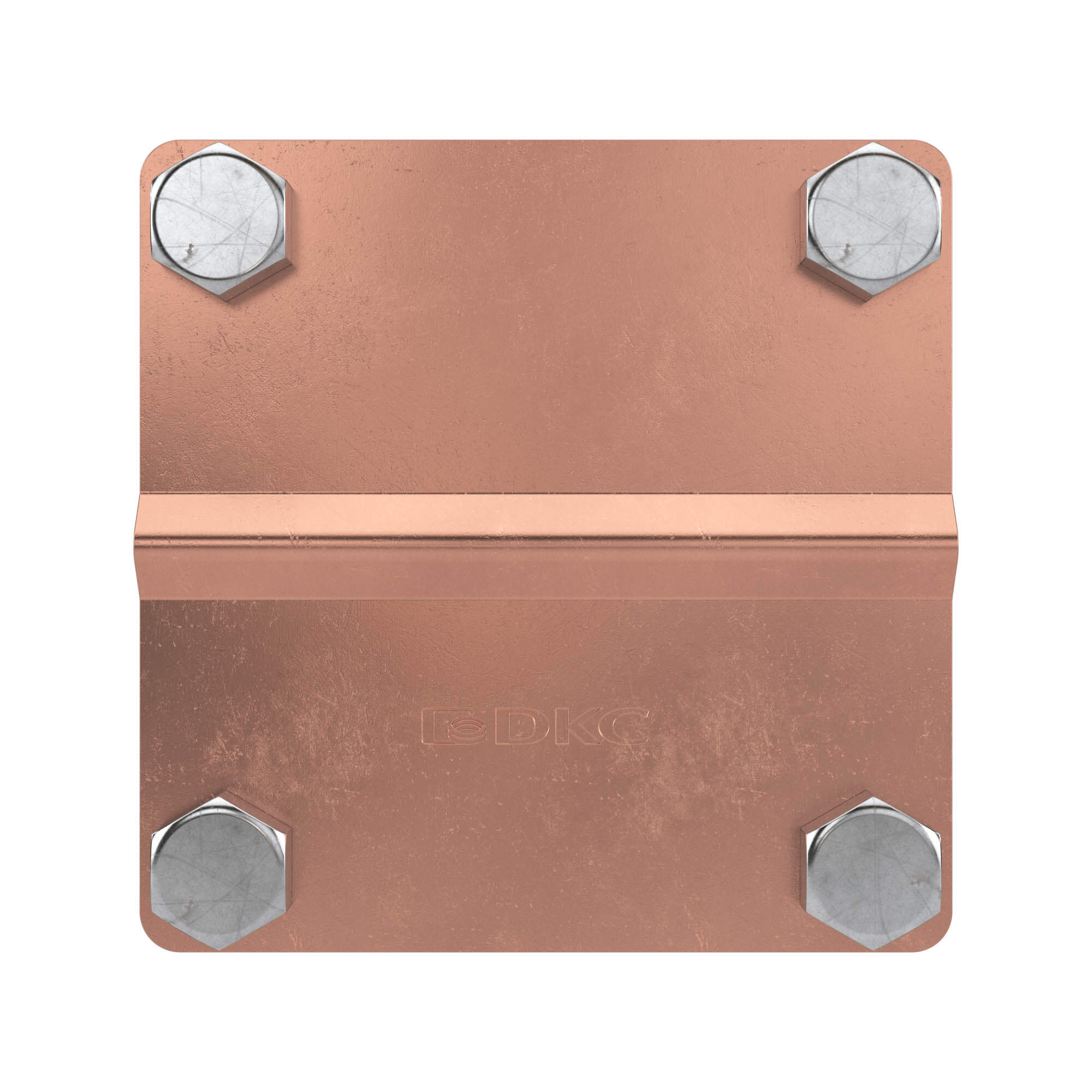 Соединитель пруток - полоса, 80х80 мм, медь