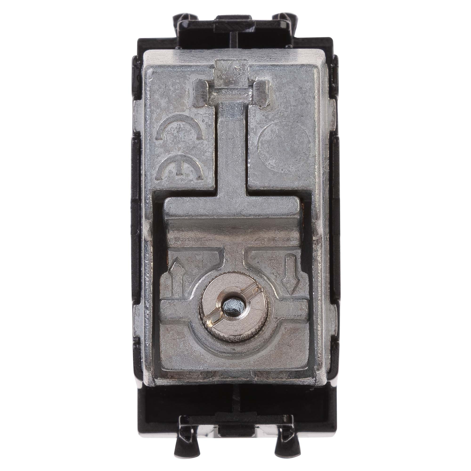 Розетка TV проходная модульная, "Avanti", "Черный квадрат", 1 модуль