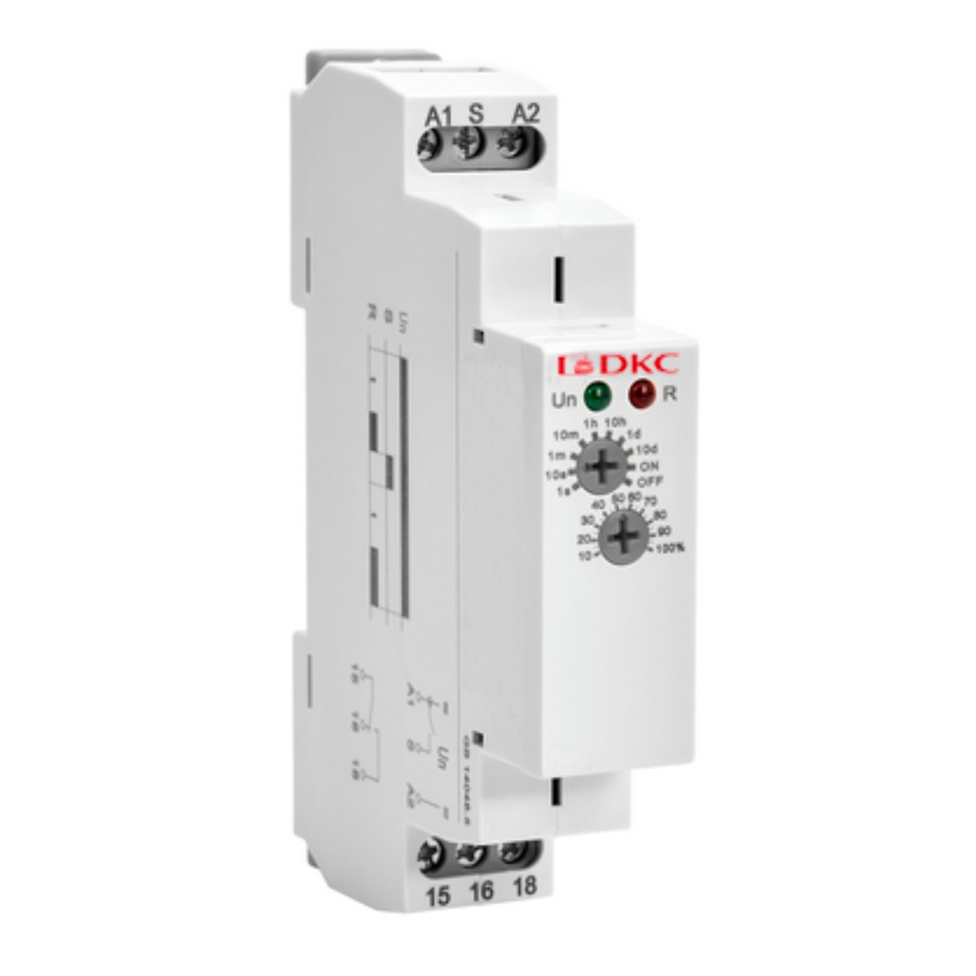 Реле времени, задержка выключения, конфигурация контакта 1CO, AС/DC 12-240В