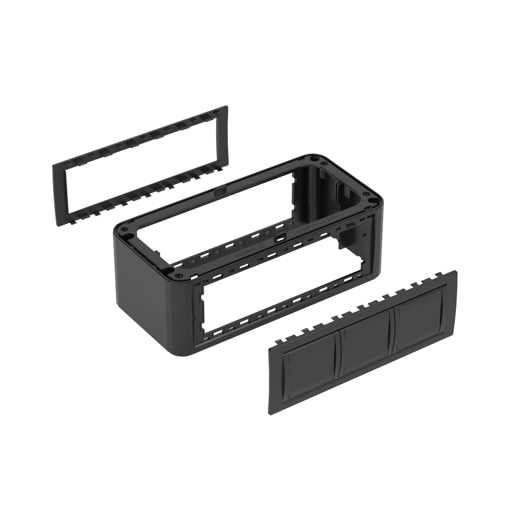 Вертикальное расширение напольной башенки BUS, черное