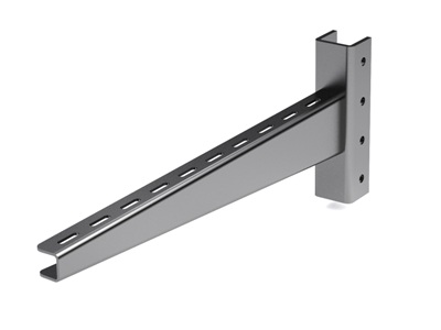 Консоль быстрой фиксации для тяжелых нагрузок 600 мм, горячеоцинкованная
