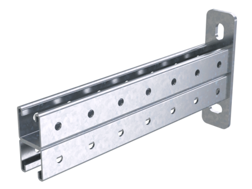 Консоль двойная, 41х41мм, L600мм, горячеоцинкованная