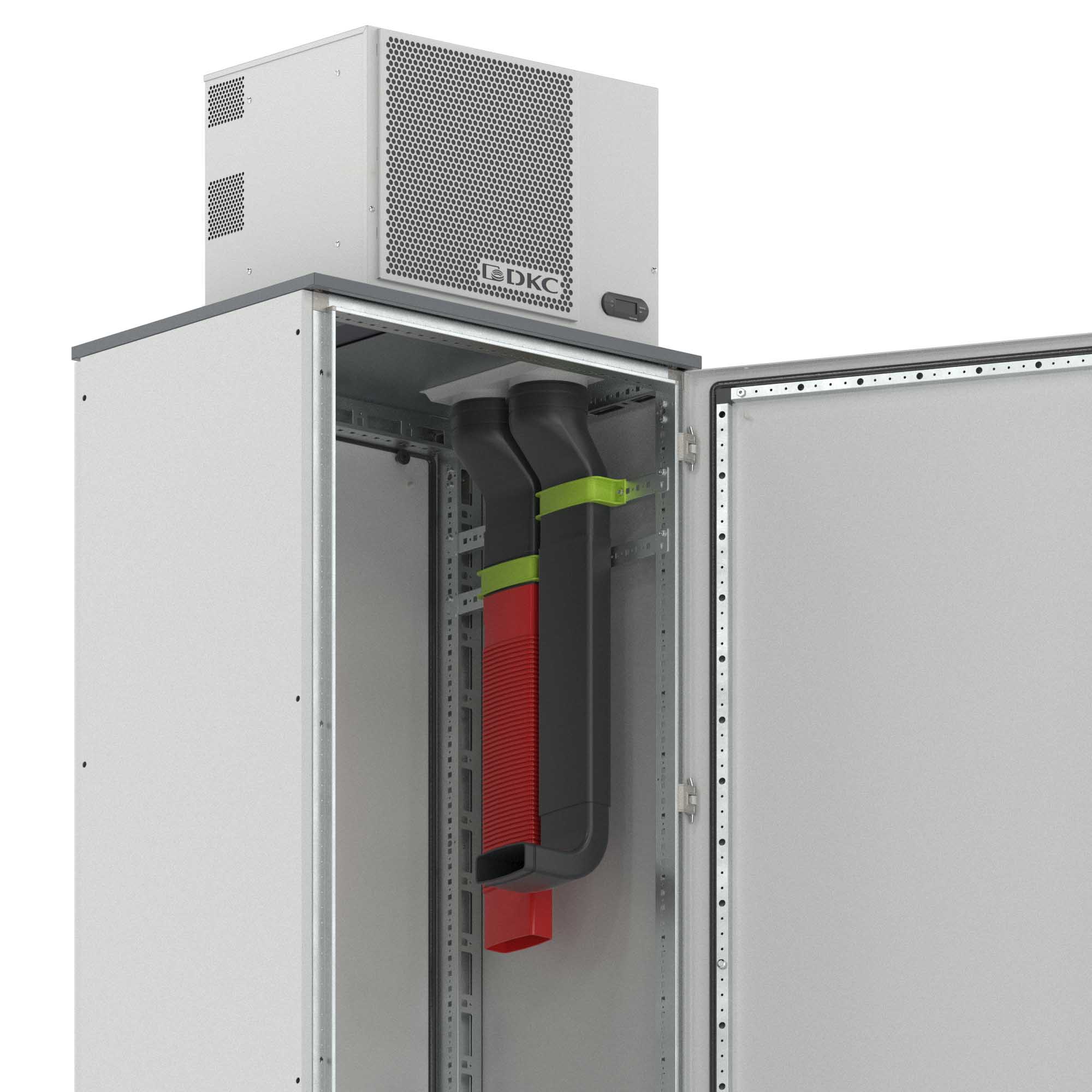 Вертикальный воздуховод с гибкой секцией, высота 1150 мм