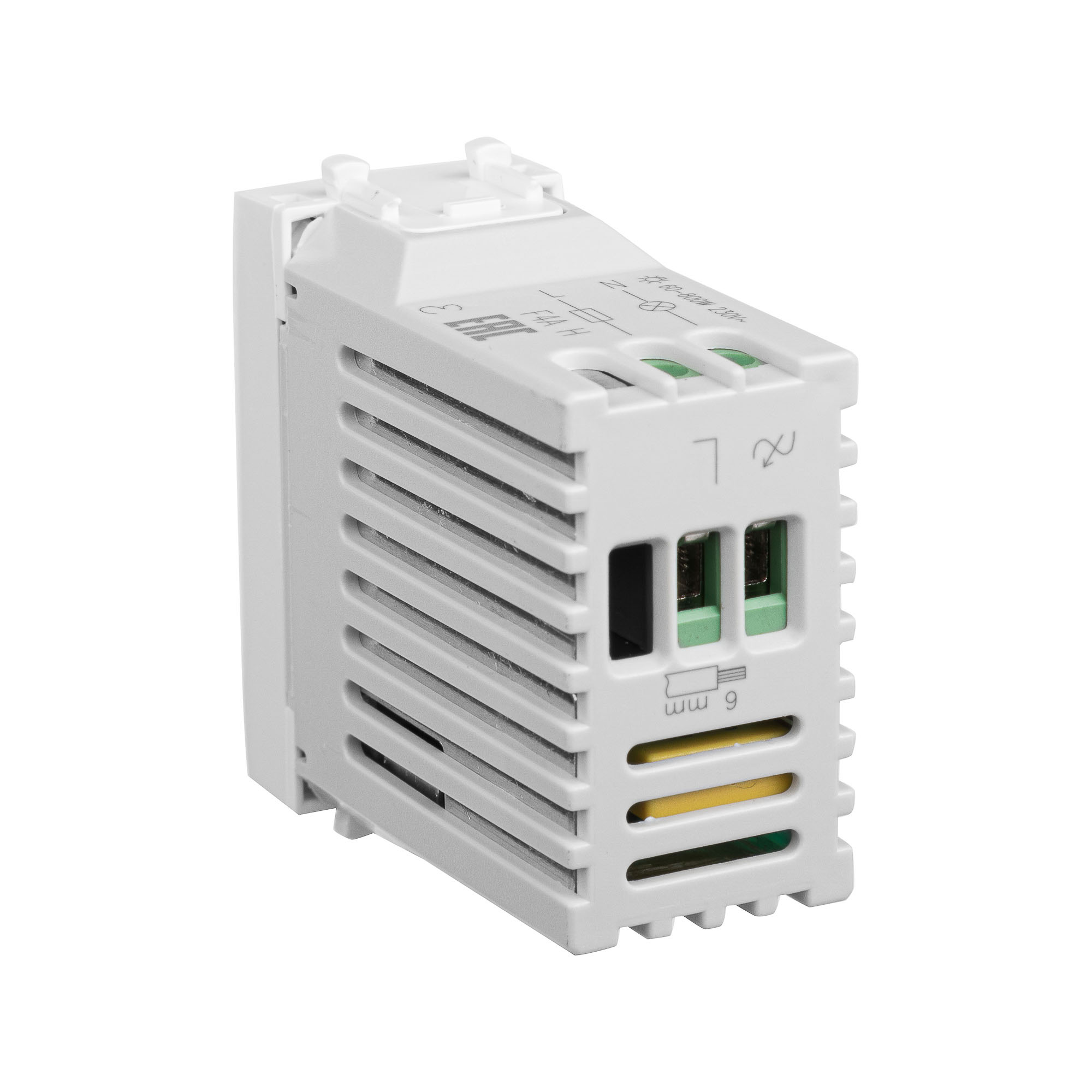 Диммер поворотный модульный, "Avanti", "Белое облако", 1 модуль