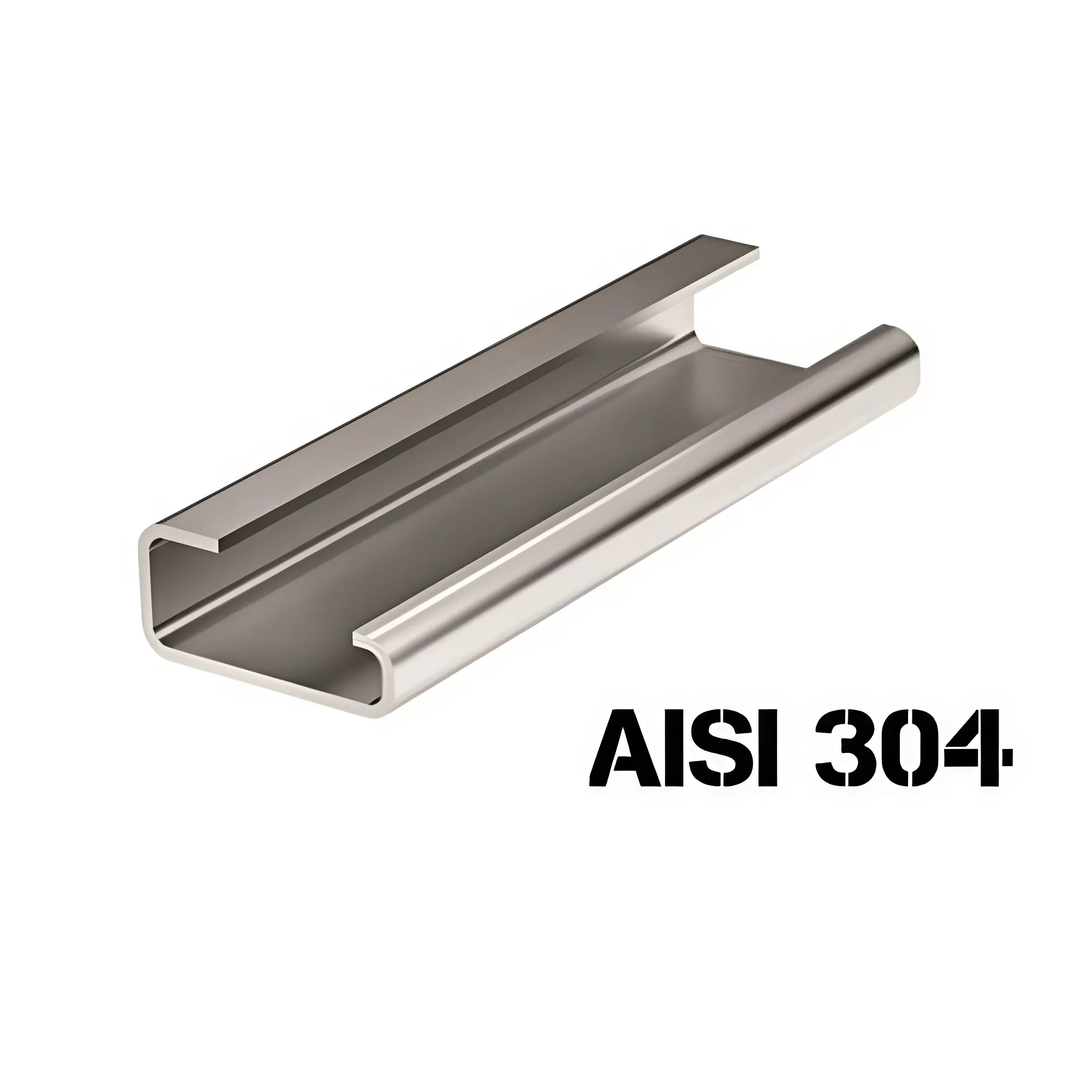 DIN-рейка из нержавеющей стали, с насечкой G1, 32х15мм.