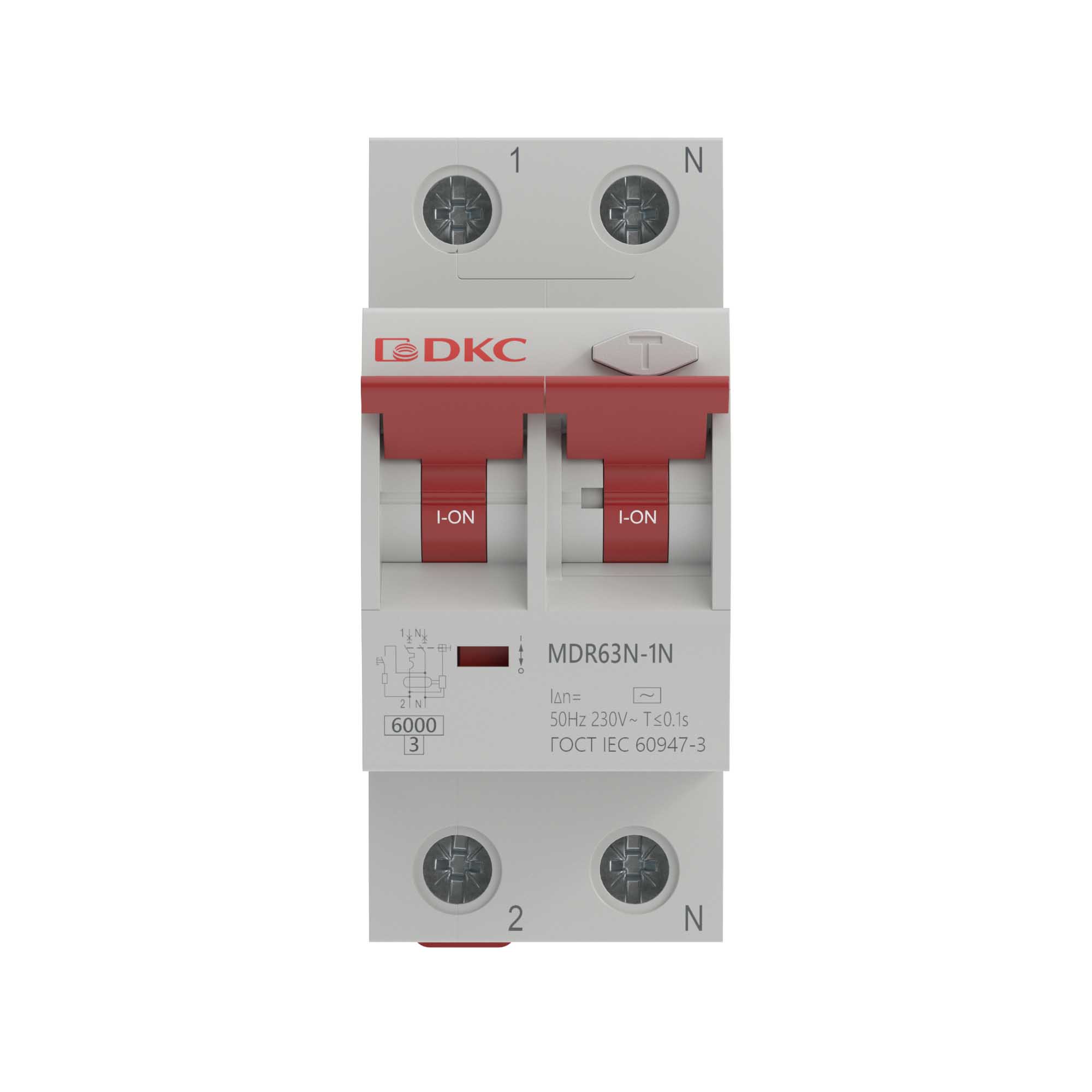 Автоматический выключатель дифференциального тока YON max типа MDR, 1P+N, 100mA, 32A, хар-ка C, 6kA, тип А