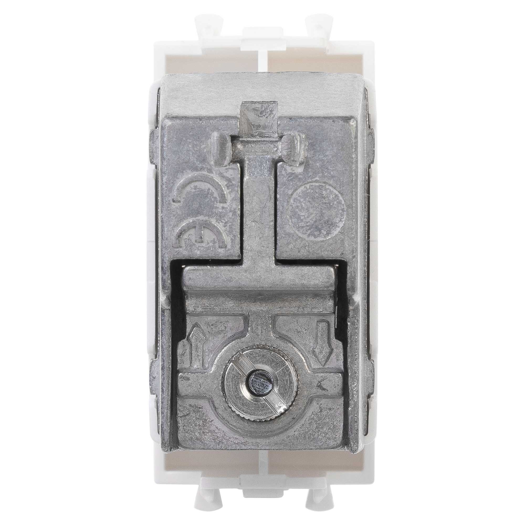 Розетка TV проходная модульная, "Avanti", "Белое облако", 1 модуль