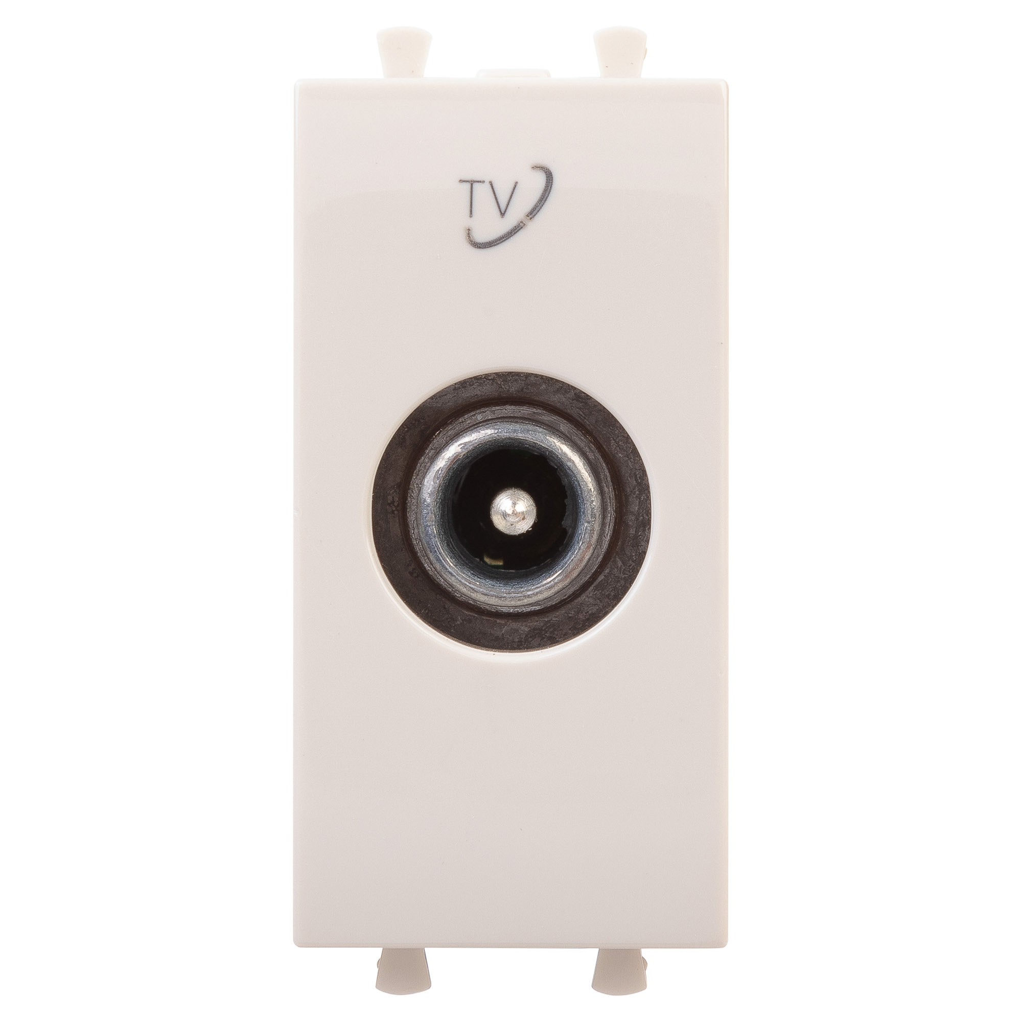 Розетка TV проходная модульная, "Avanti", "Ванильная дымка", 1 модуль