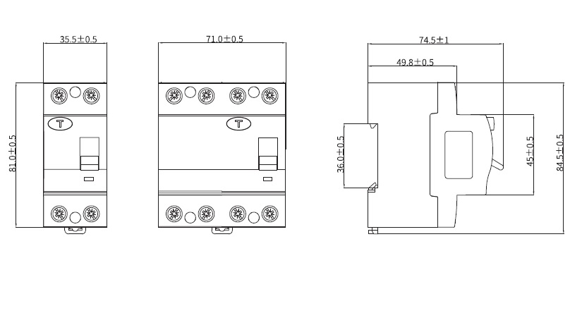 Чертеж MDL100-4P3-80-AC