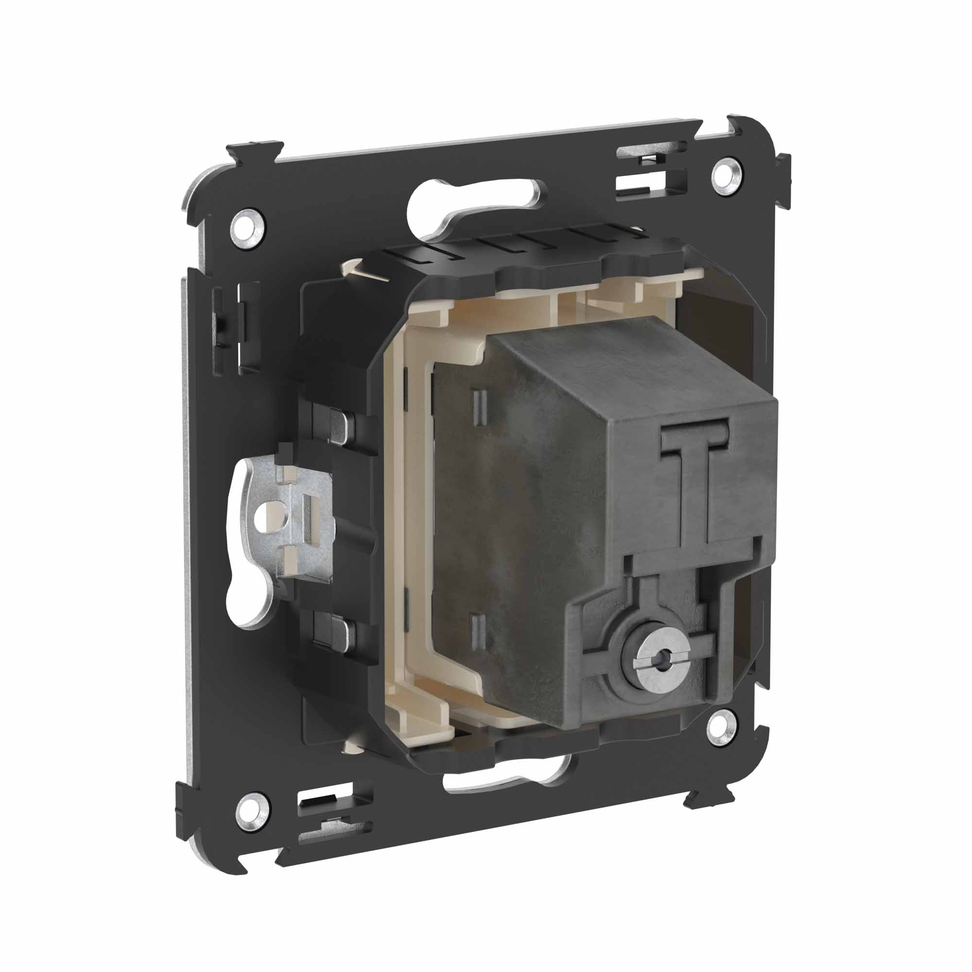 Розетка TV оконечная в стену, "Avanti", "Ванильная дымка"