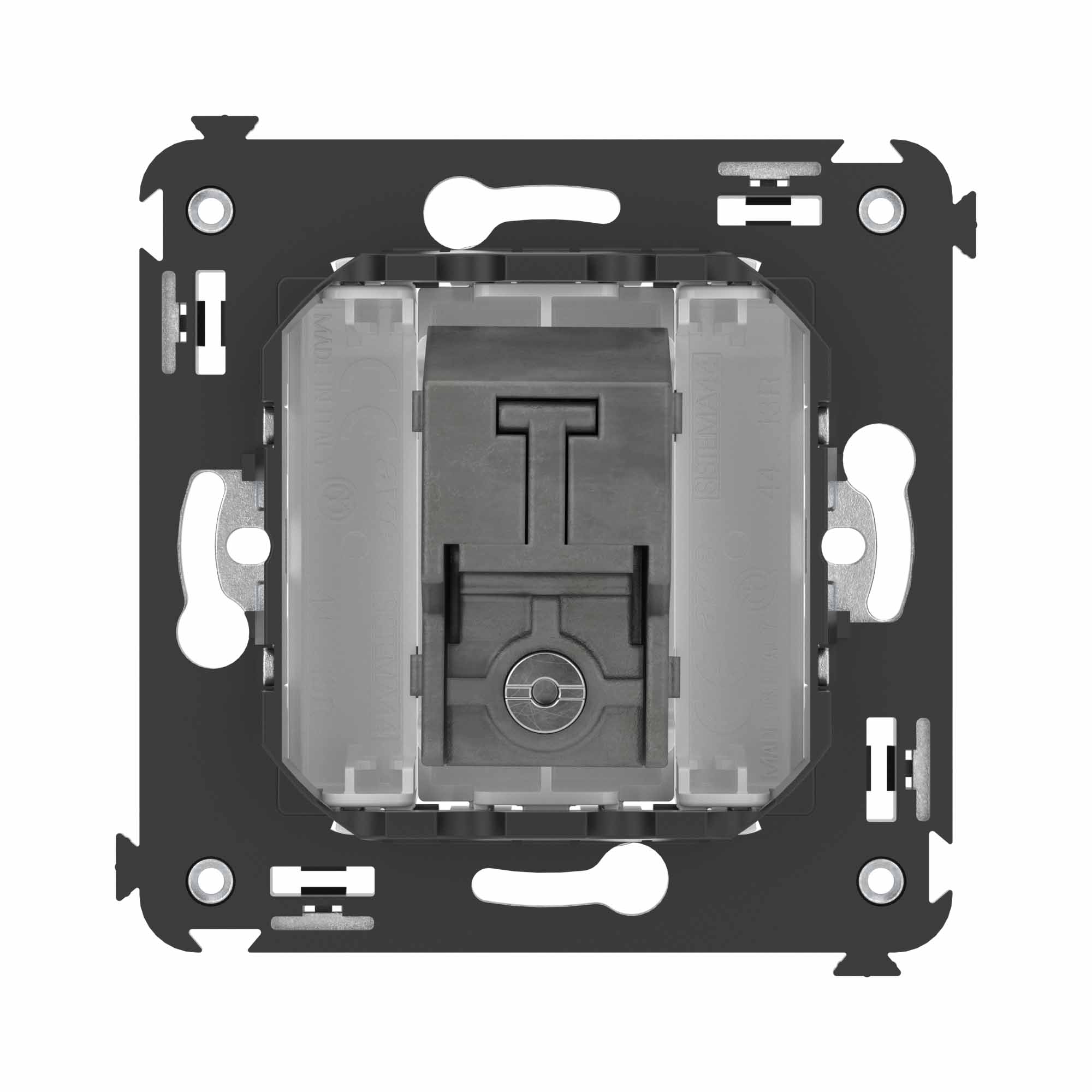 Розетка TV оконечная в стену, "Avanti", "Белое облако"