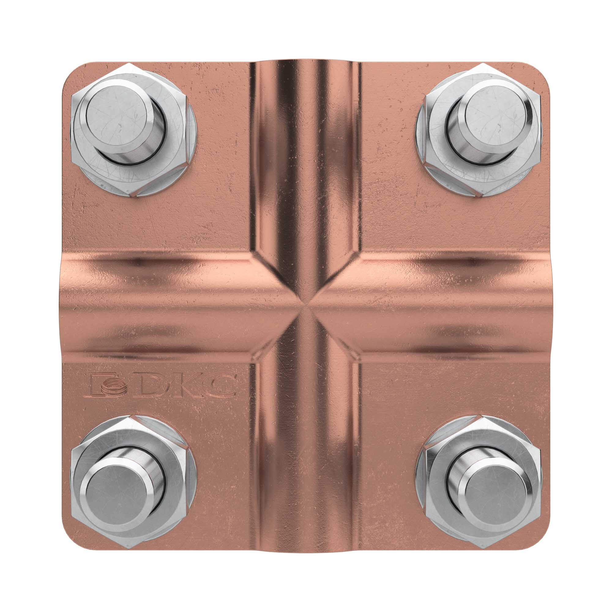 Соединитель пруток-пруток, D10 мм, медь