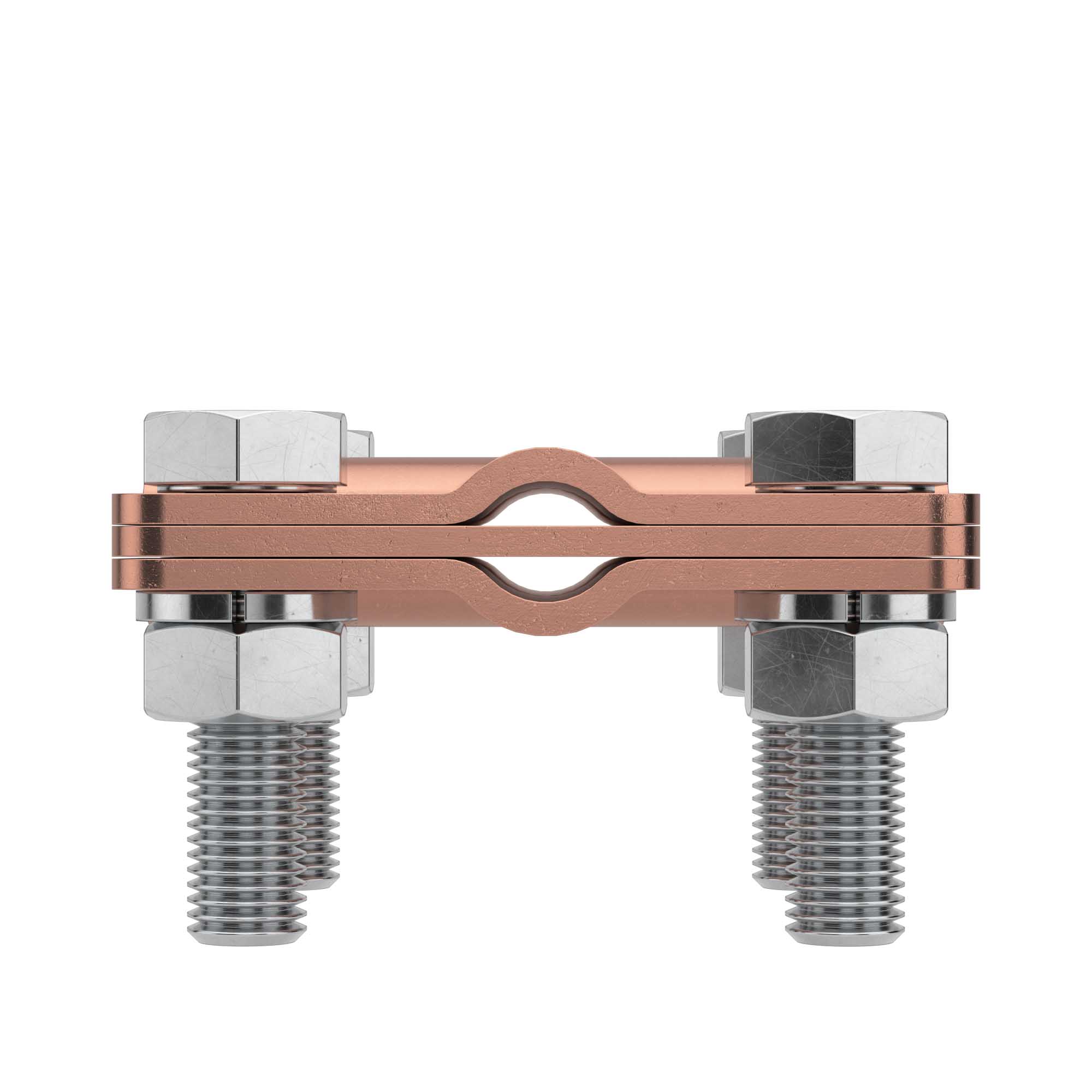 Соединитель пруток-пруток, D10 мм, медь