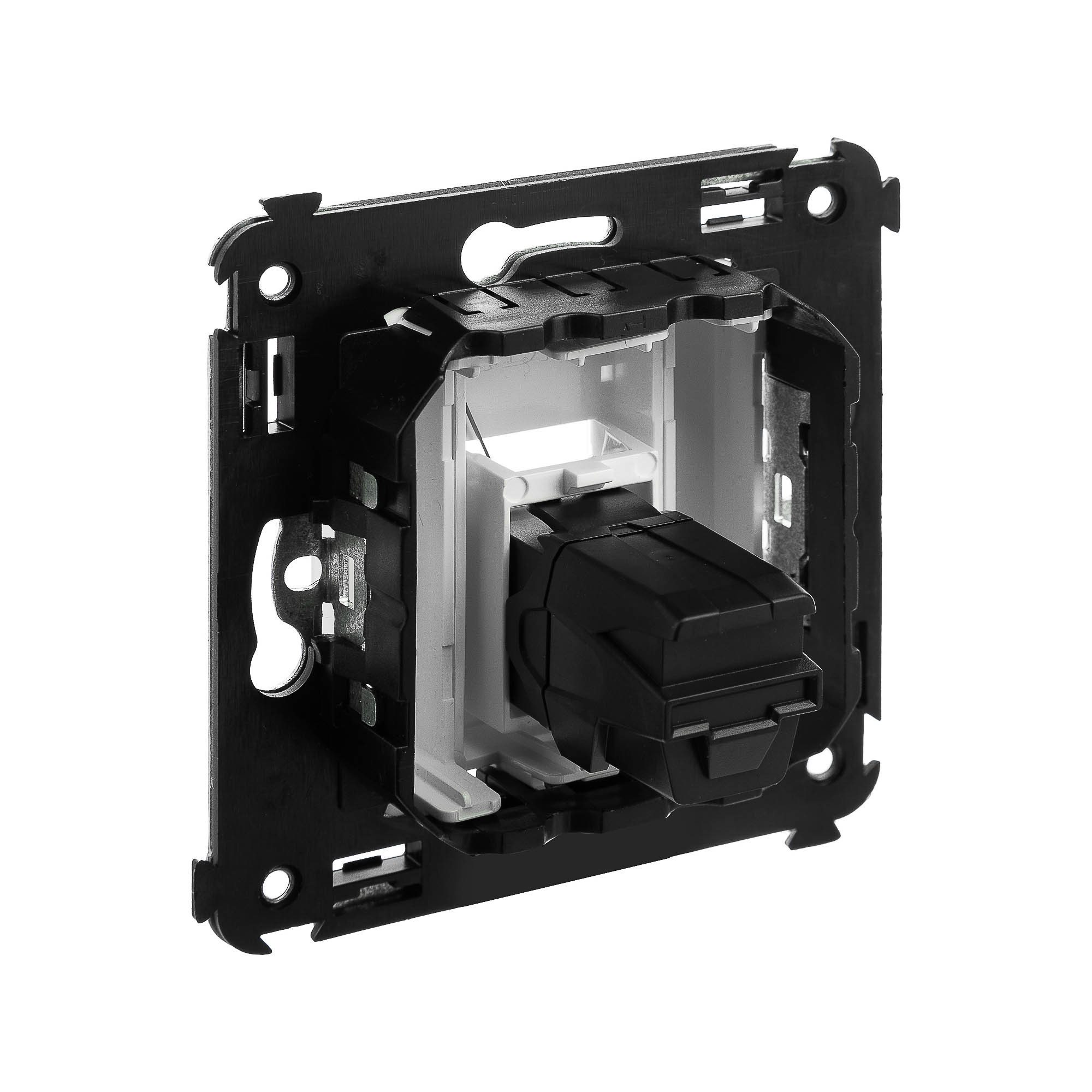 USB 3.0 розетка одинарная в стену, тип А-А, "Avanti", "Белое облако"