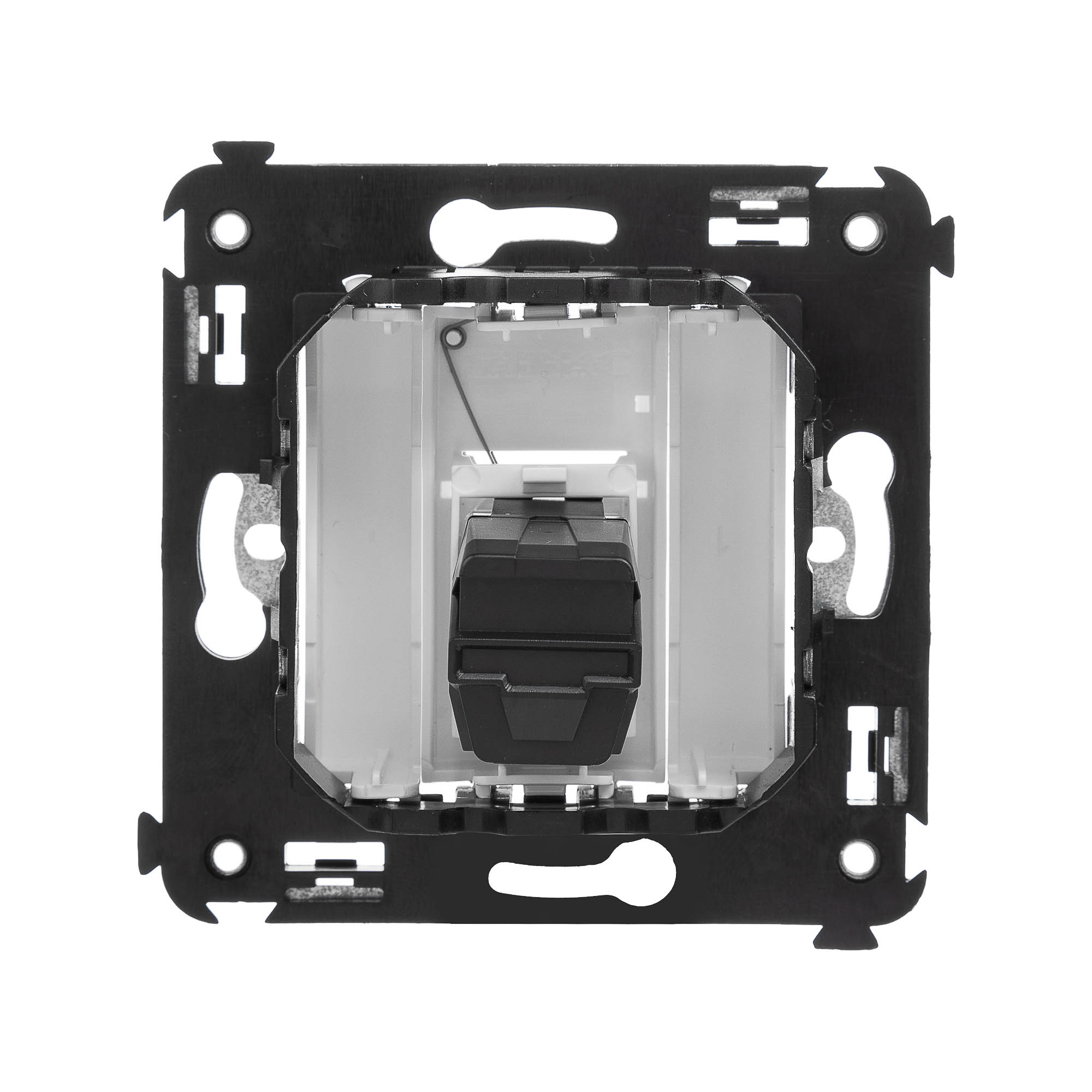 USB 3.0 розетка одинарная в стену, тип А-А, "Avanti", "Белое облако"