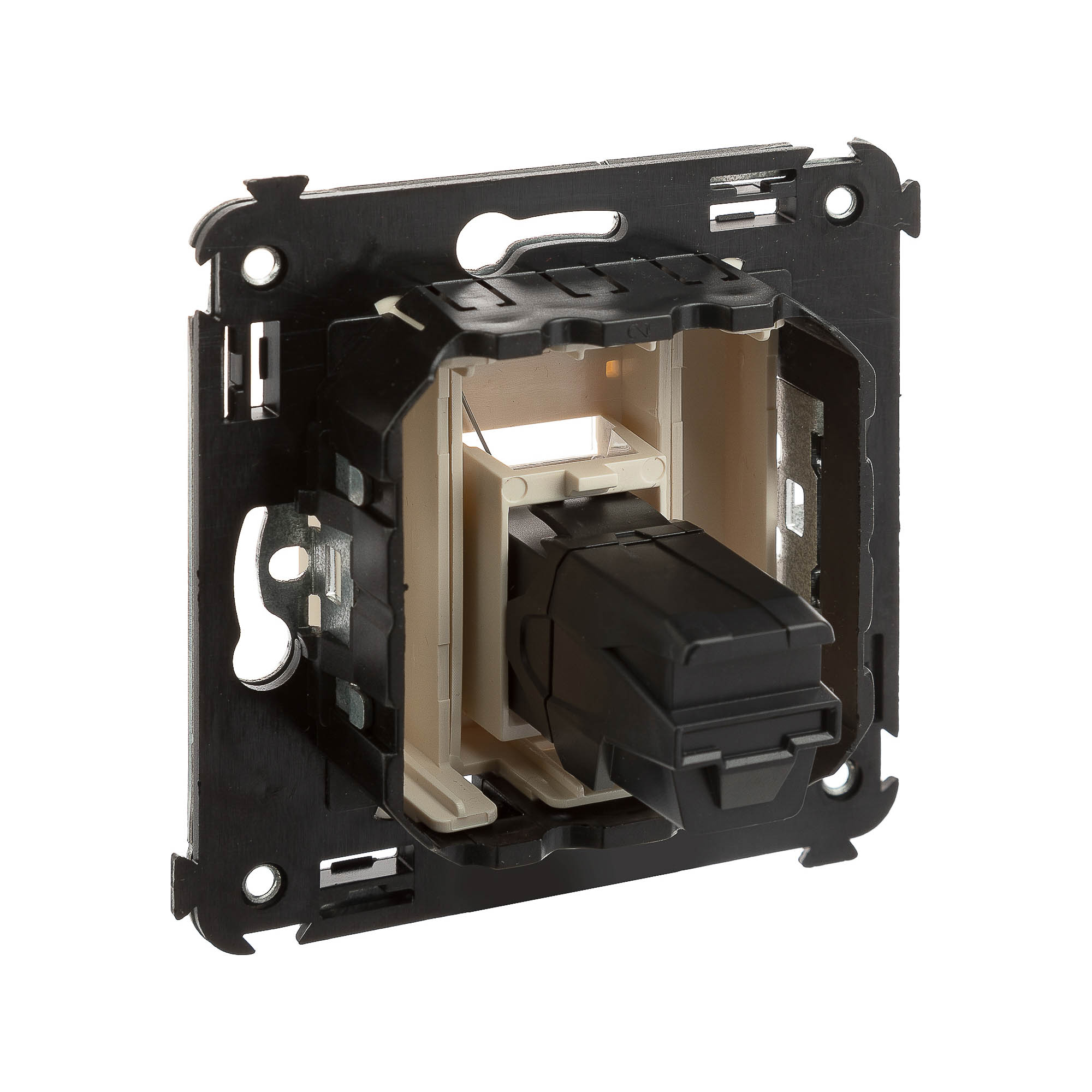 USB 3.0 розетка одинарная в стену, тип А-А, "Avanti", "Ванильная дымка"