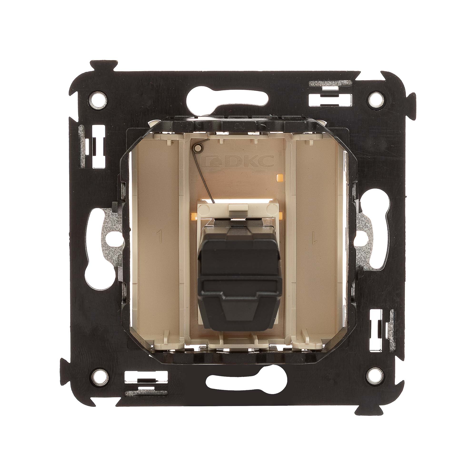 USB 3.0 розетка одинарная в стену, тип А-А, "Avanti", "Ванильная дымка"