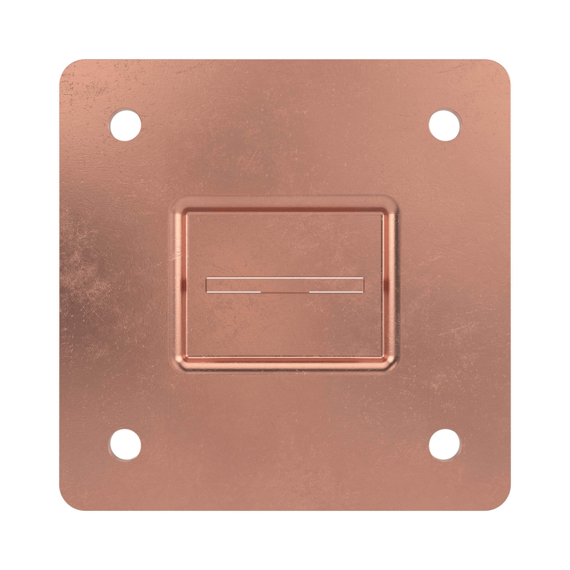 Металлический держатель для плоской кровли, 150 мм, медь