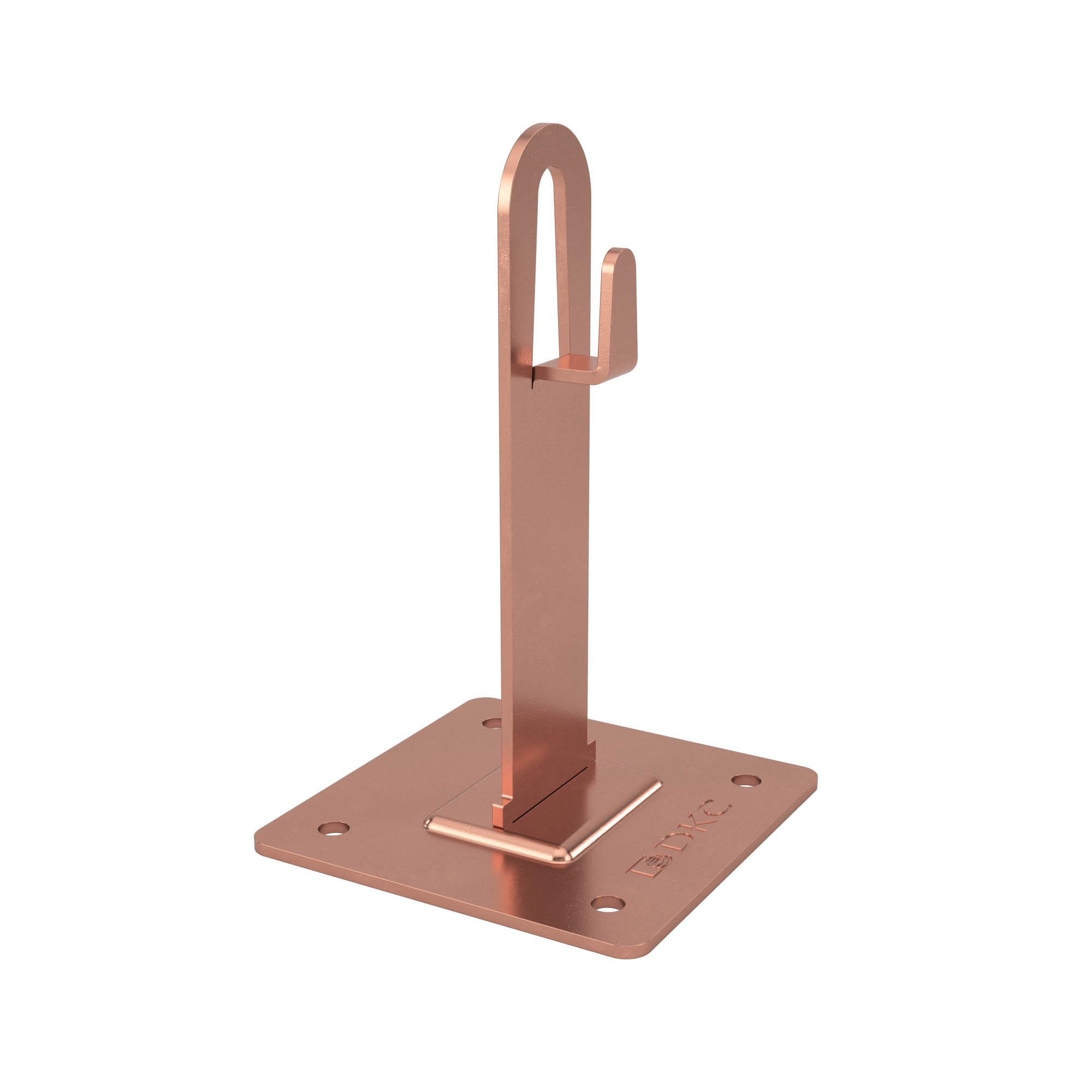 Металлический держатель для плоской кровли, 150 мм, медь