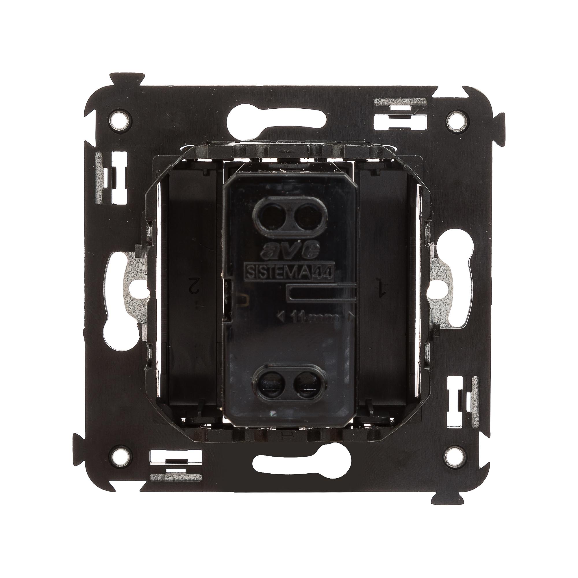 Звонок в стену, "Avanti", "Черный матовый"