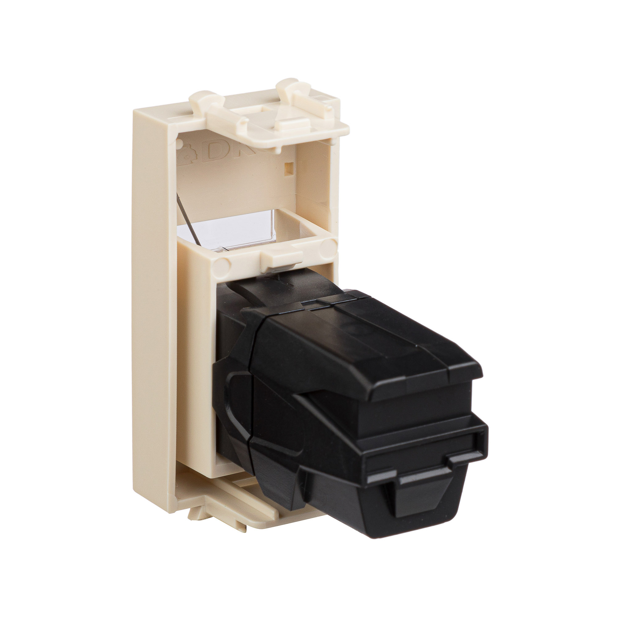 HDMI розетка модульная, тип А-А, "Avanti", "Ванильная дымка", 1 модуль