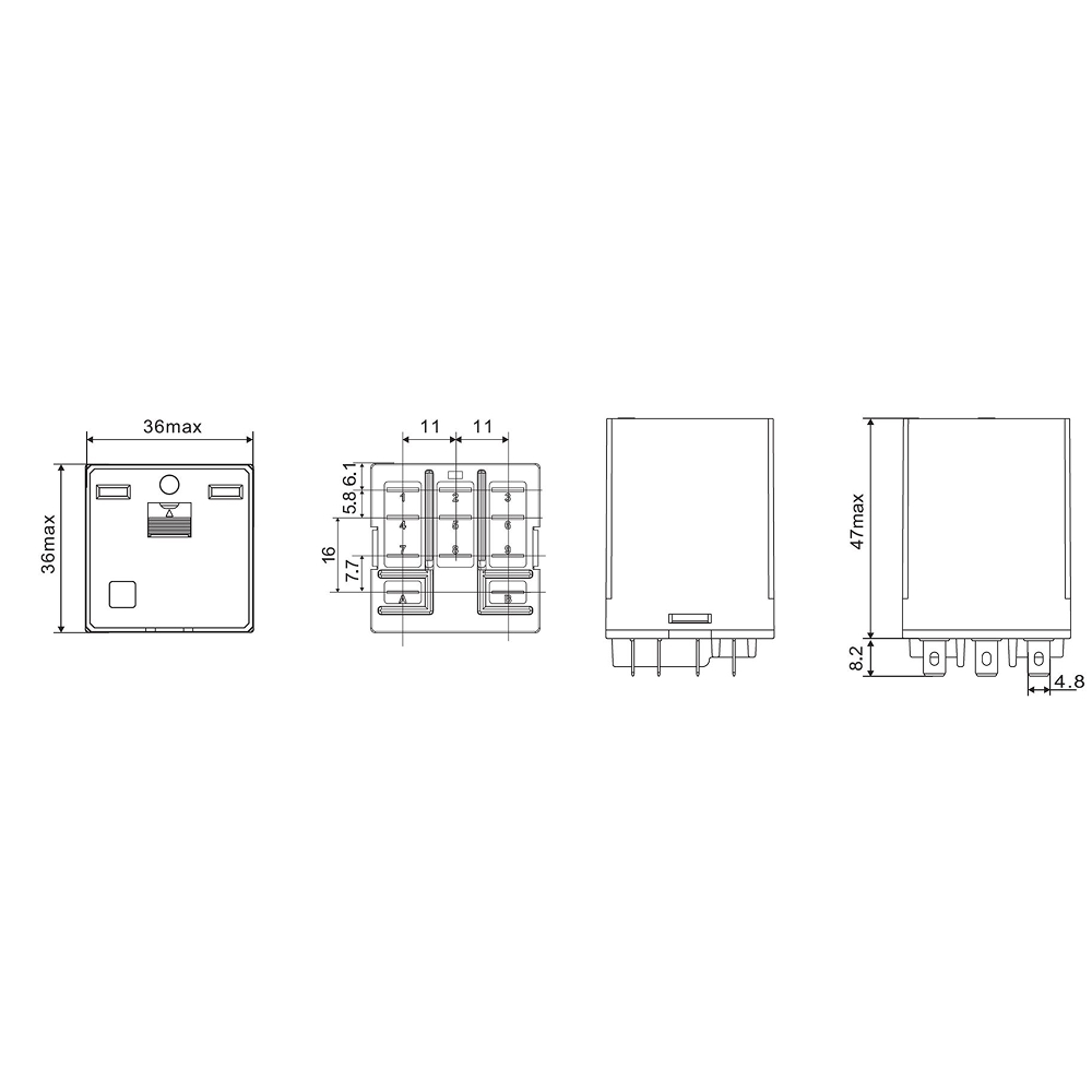 Чертеж IR-230AC-3CO-D