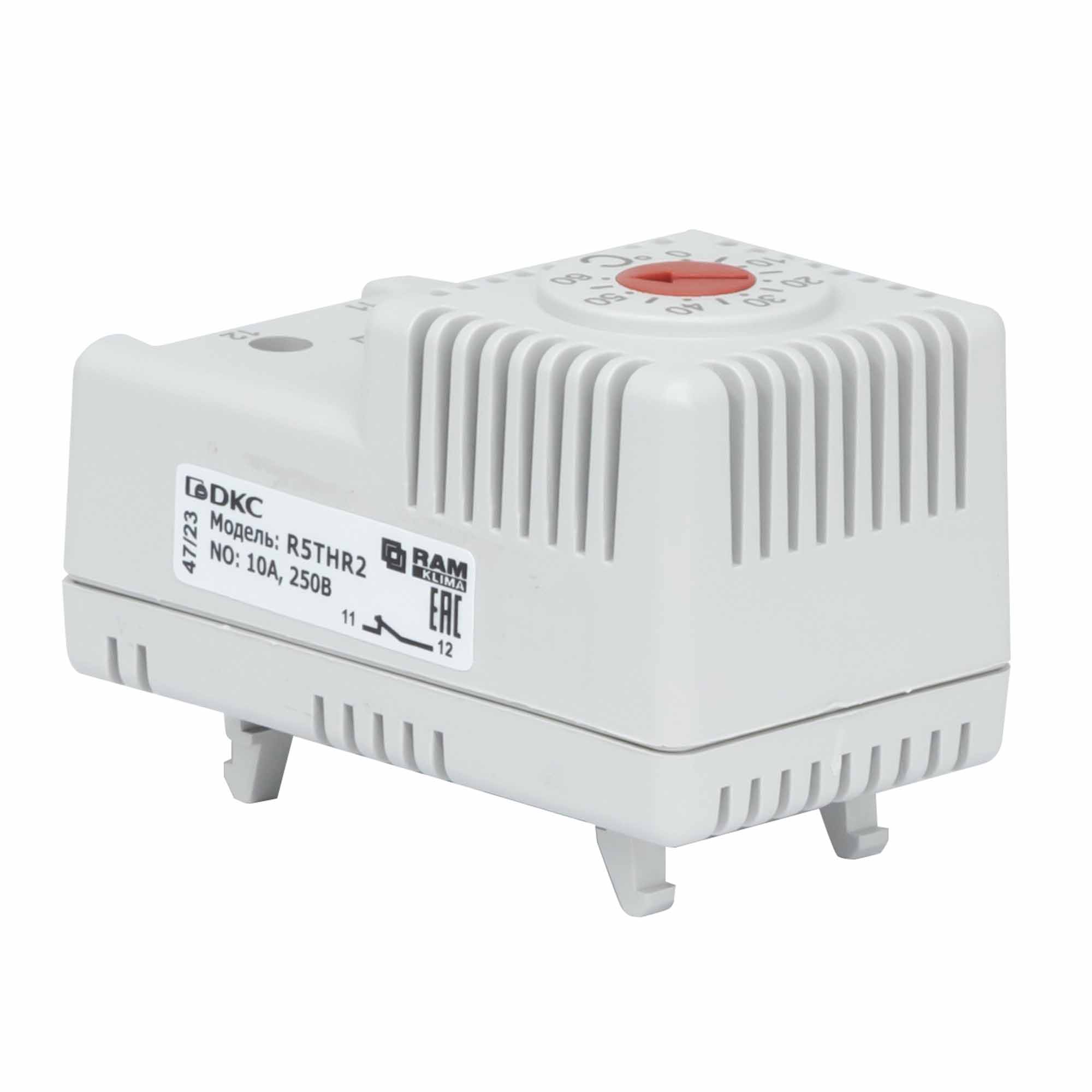 Термостат с регулируемым диапазоном температуры 0…+60°C, NС-контакт