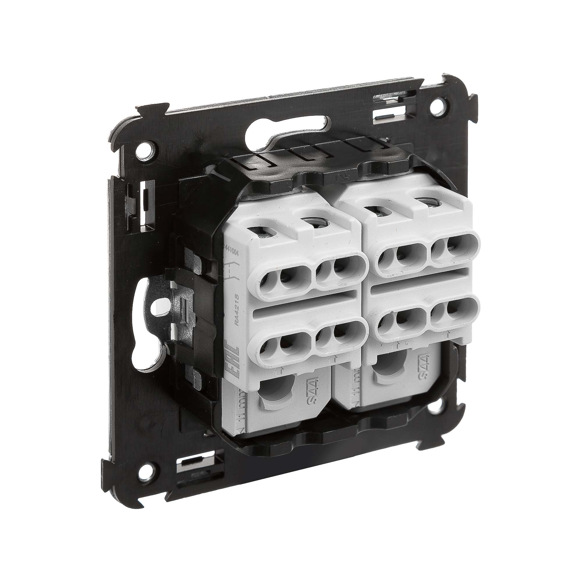 Инвертор двухклавишный в стену, "Avanti", "Белое облако"