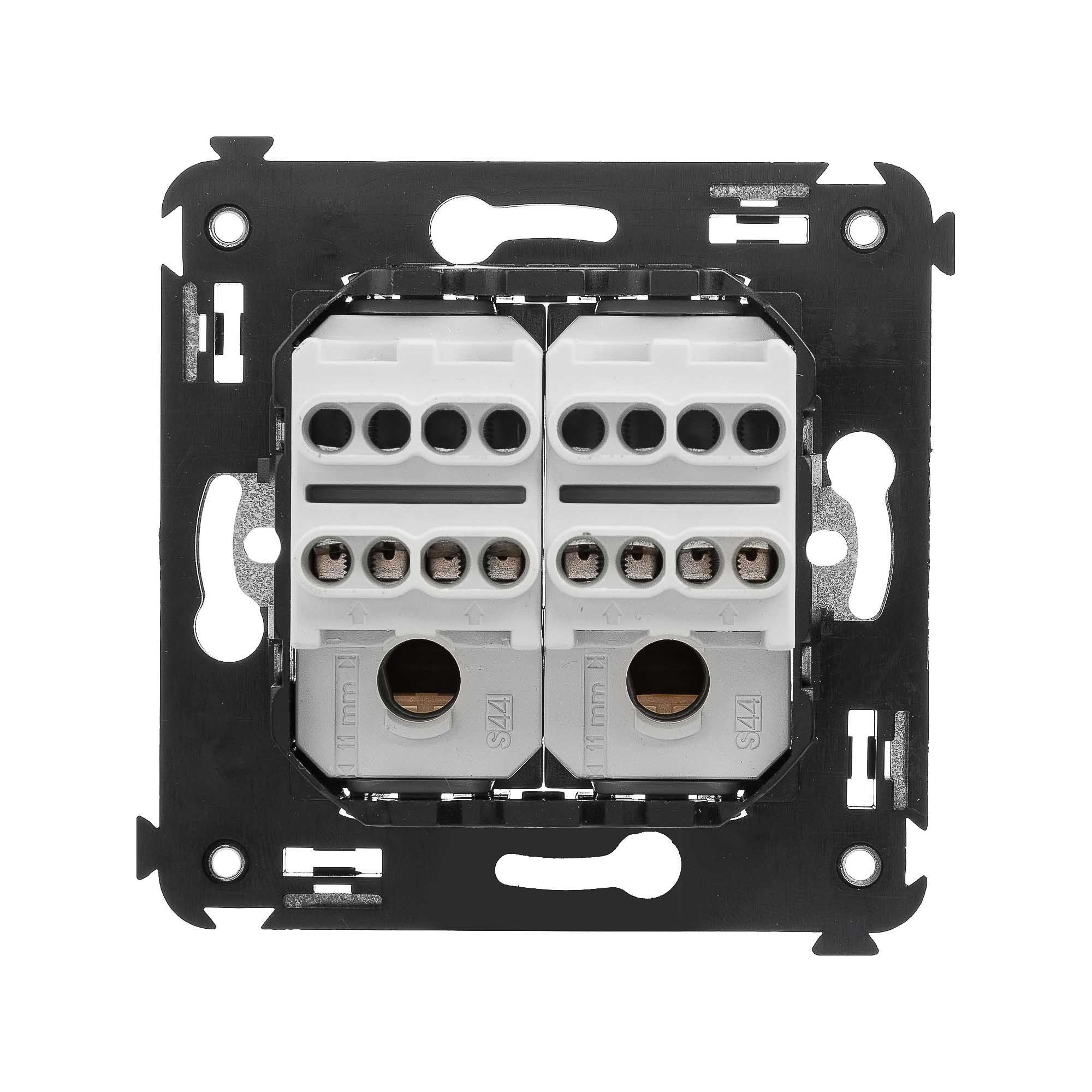 Инвертор двухклавишный в стену, "Avanti", "Белое облако"