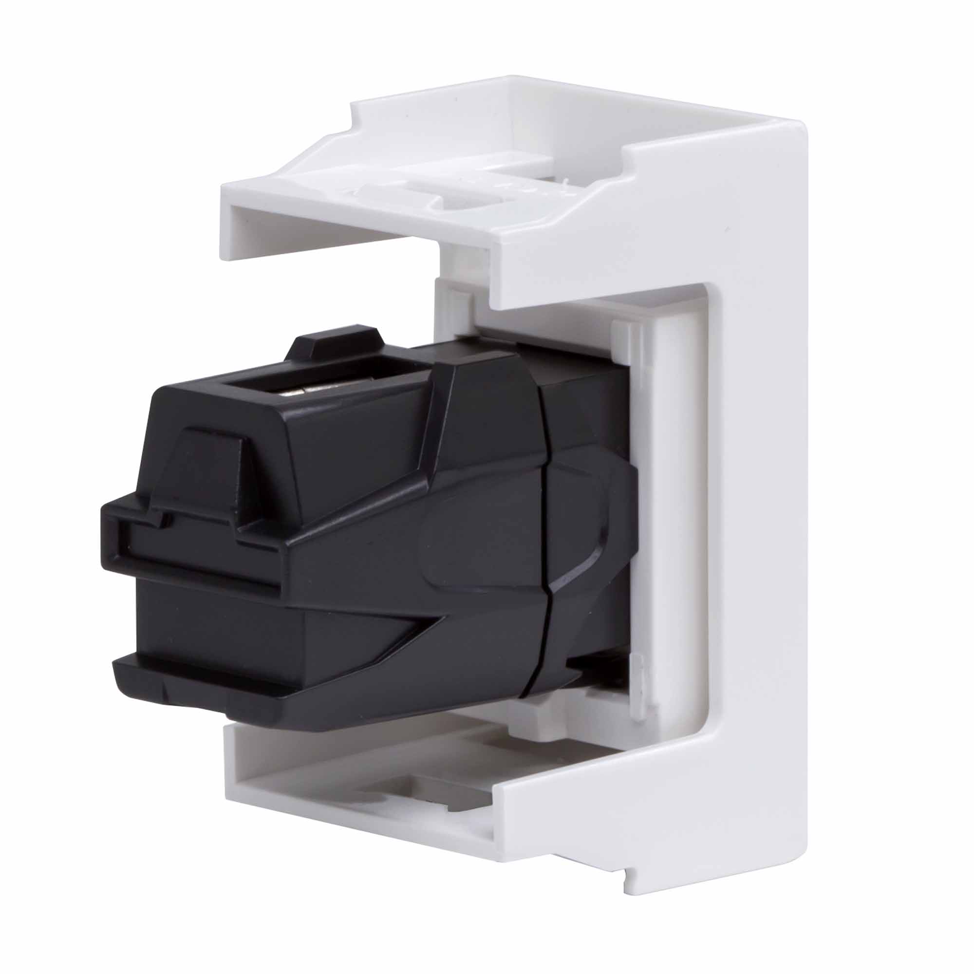 USB 2.0 розетка, Viva, белая, 1 мод.