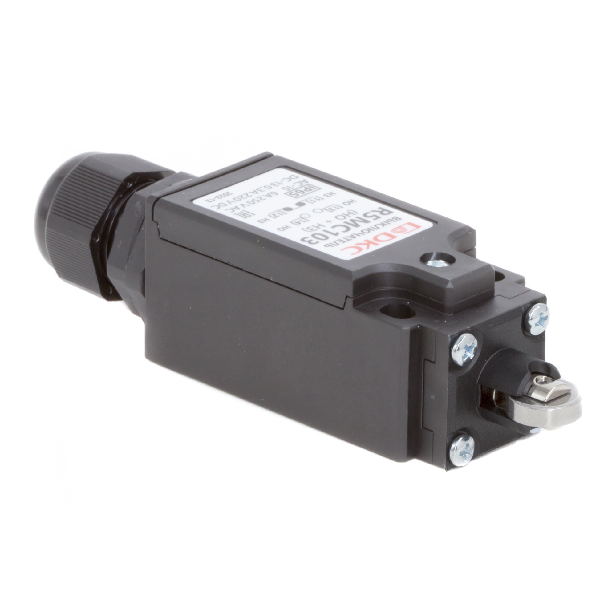 Концевой выключатель с двумя контактами, нормально открытый + нормально закрытый (NO+NC). С роликом. RAM block