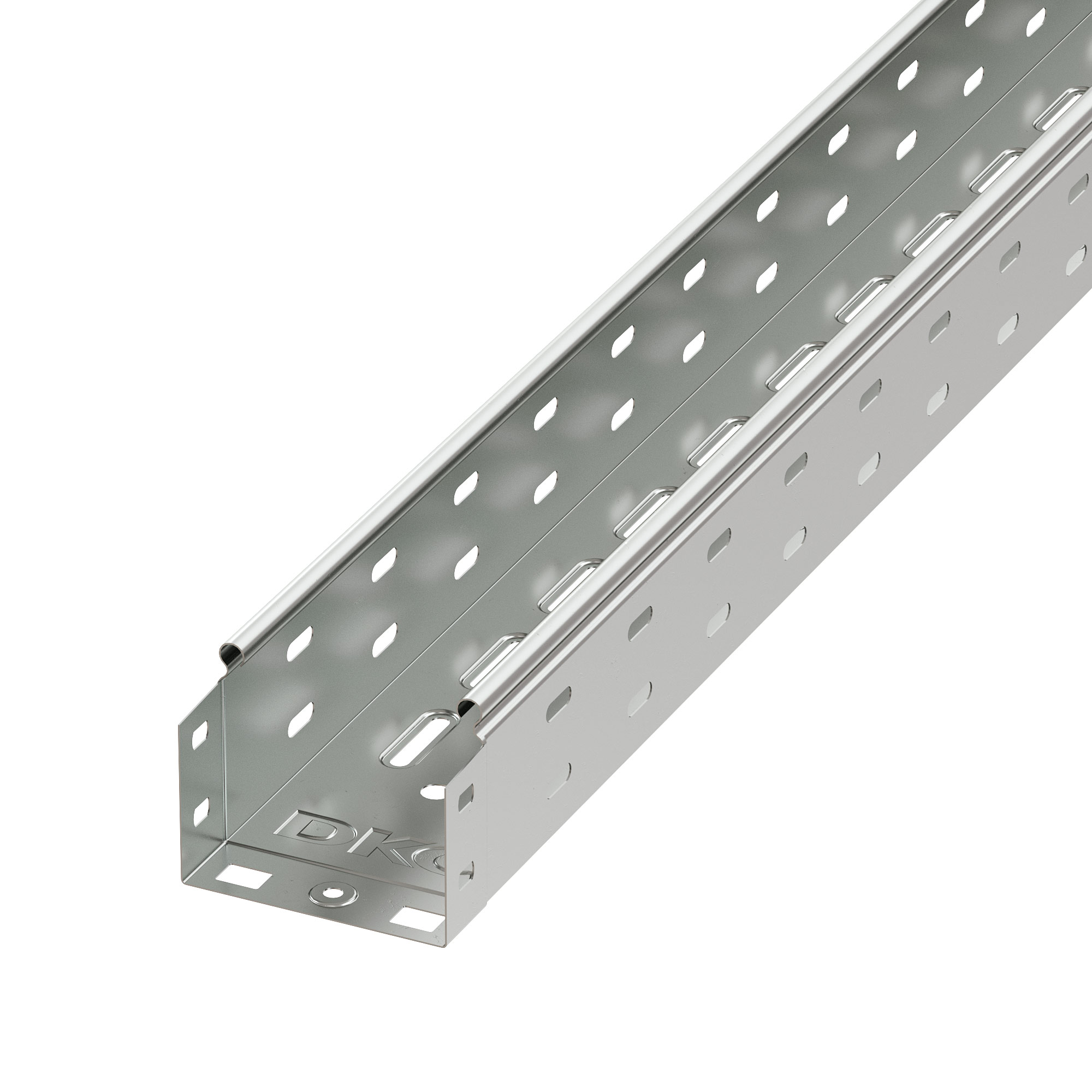 Лоток перфорированный 100х80 L  2000, цинк-ламельный