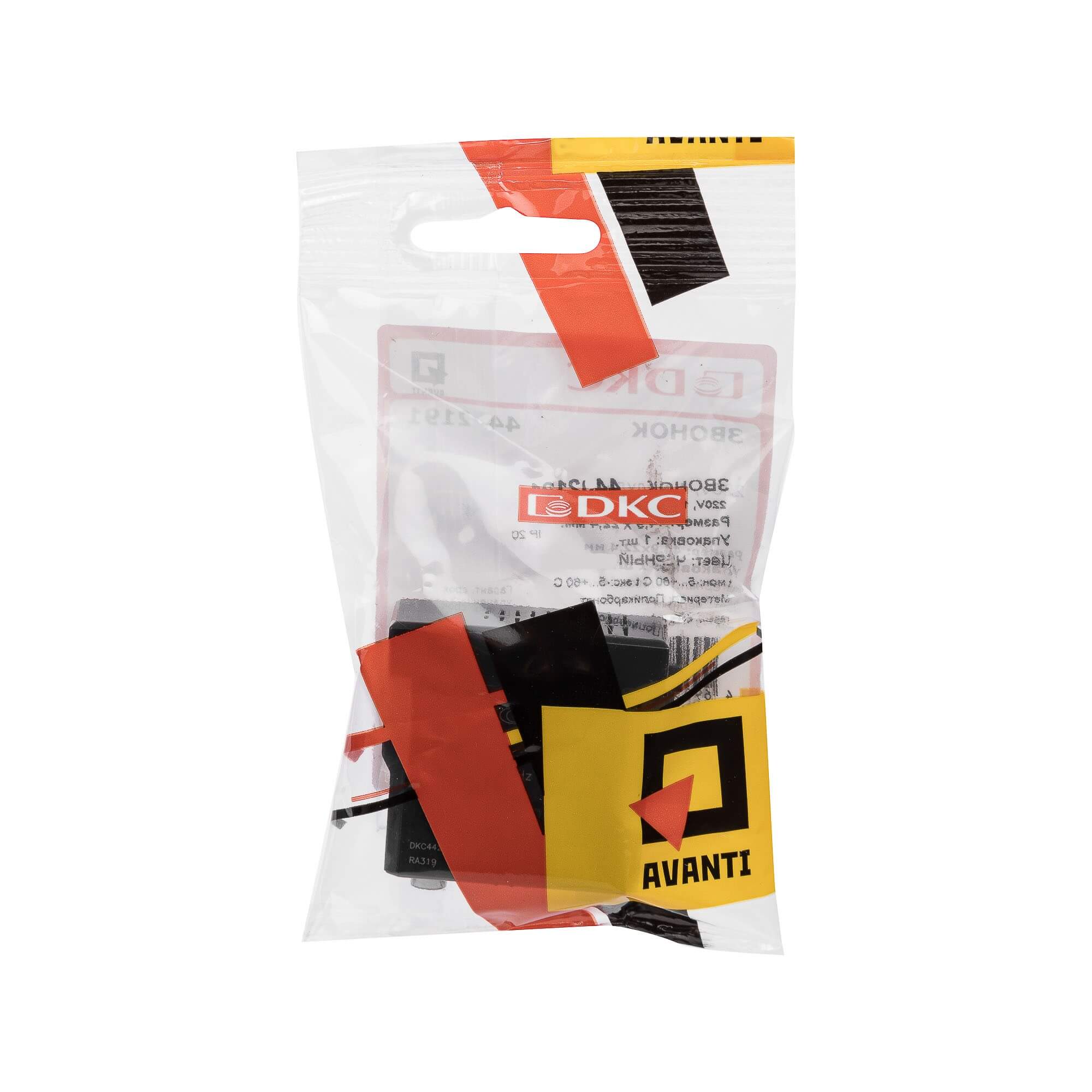 Звонок модульный, "Avanti", "Черный матовый", 1 модуль