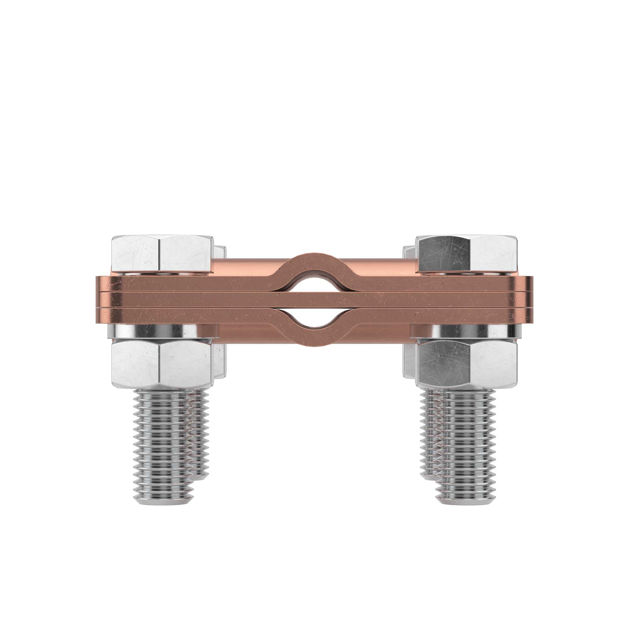 Соединитель пруток-пруток, D8 мм, медь