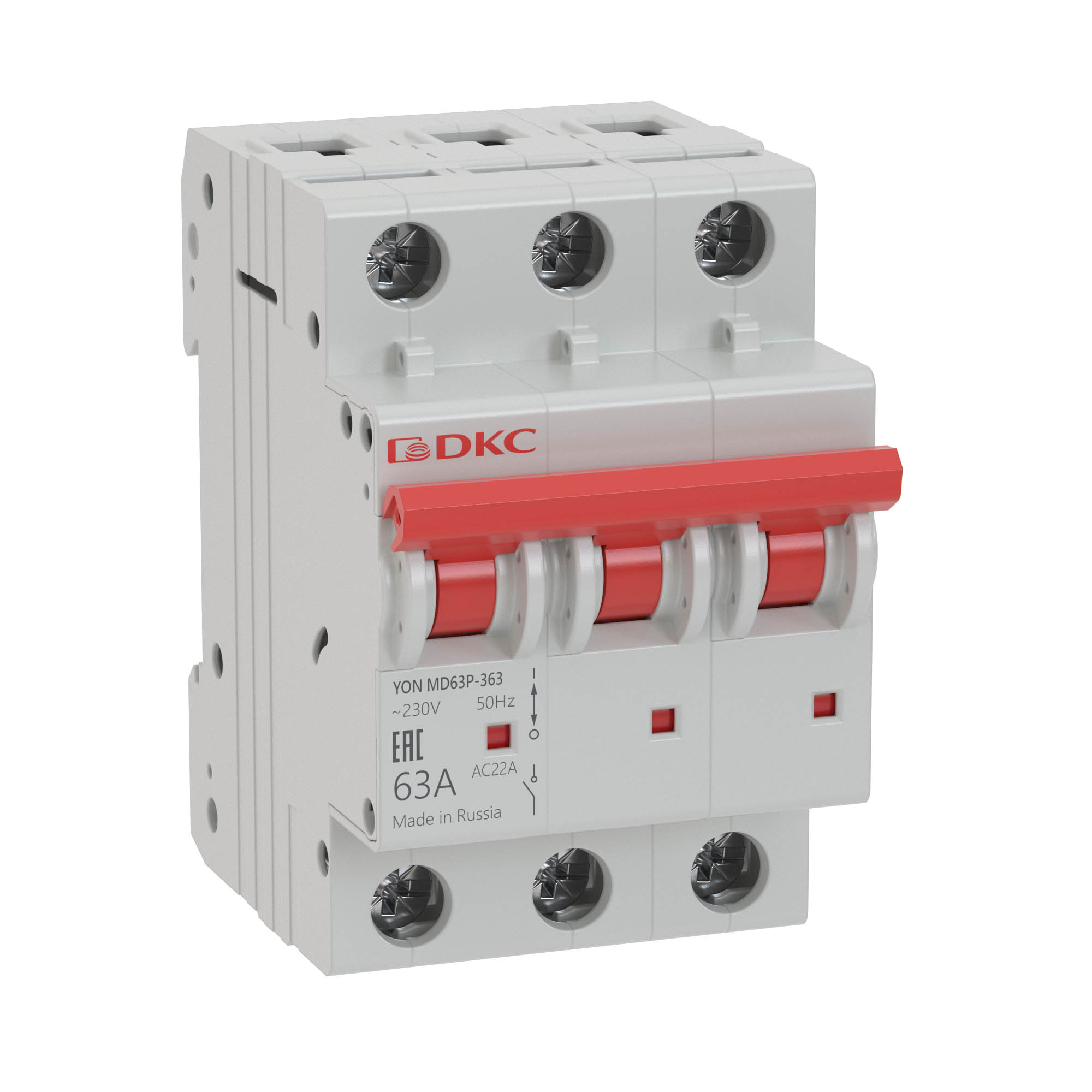 Выкл. нагр. модульный YON MD63P 3P 63А