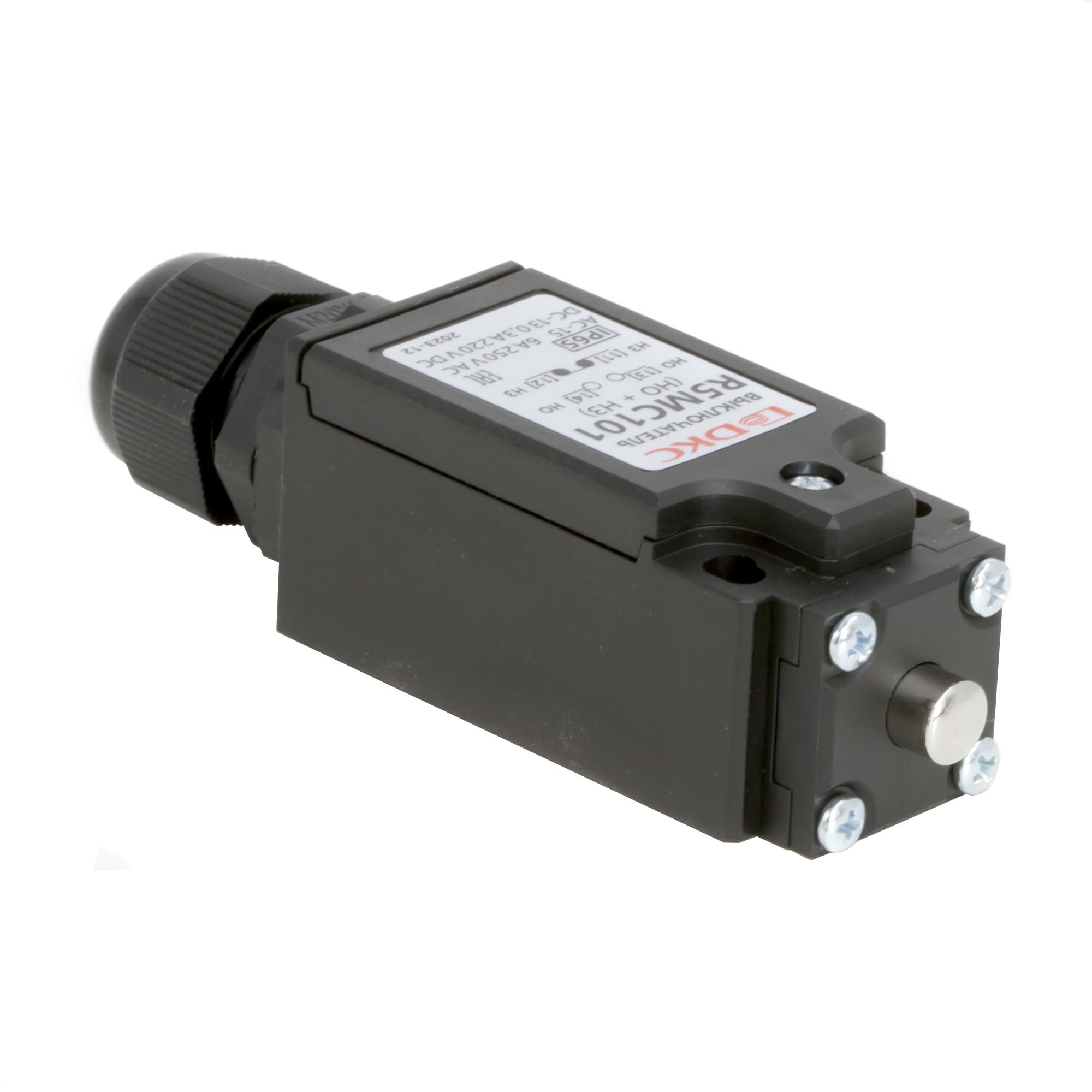 Концевой выключатель с двумя контактами, нормально открытый + нормально закрытый (NO+NC). Исполнение с кнопкой. RAM block