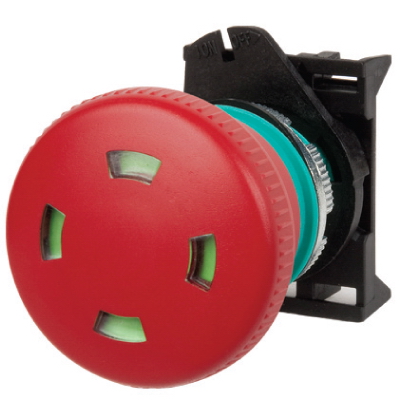 Головка кнопки аварийная грибовидная типа тяни-толкай с индикацией O 40