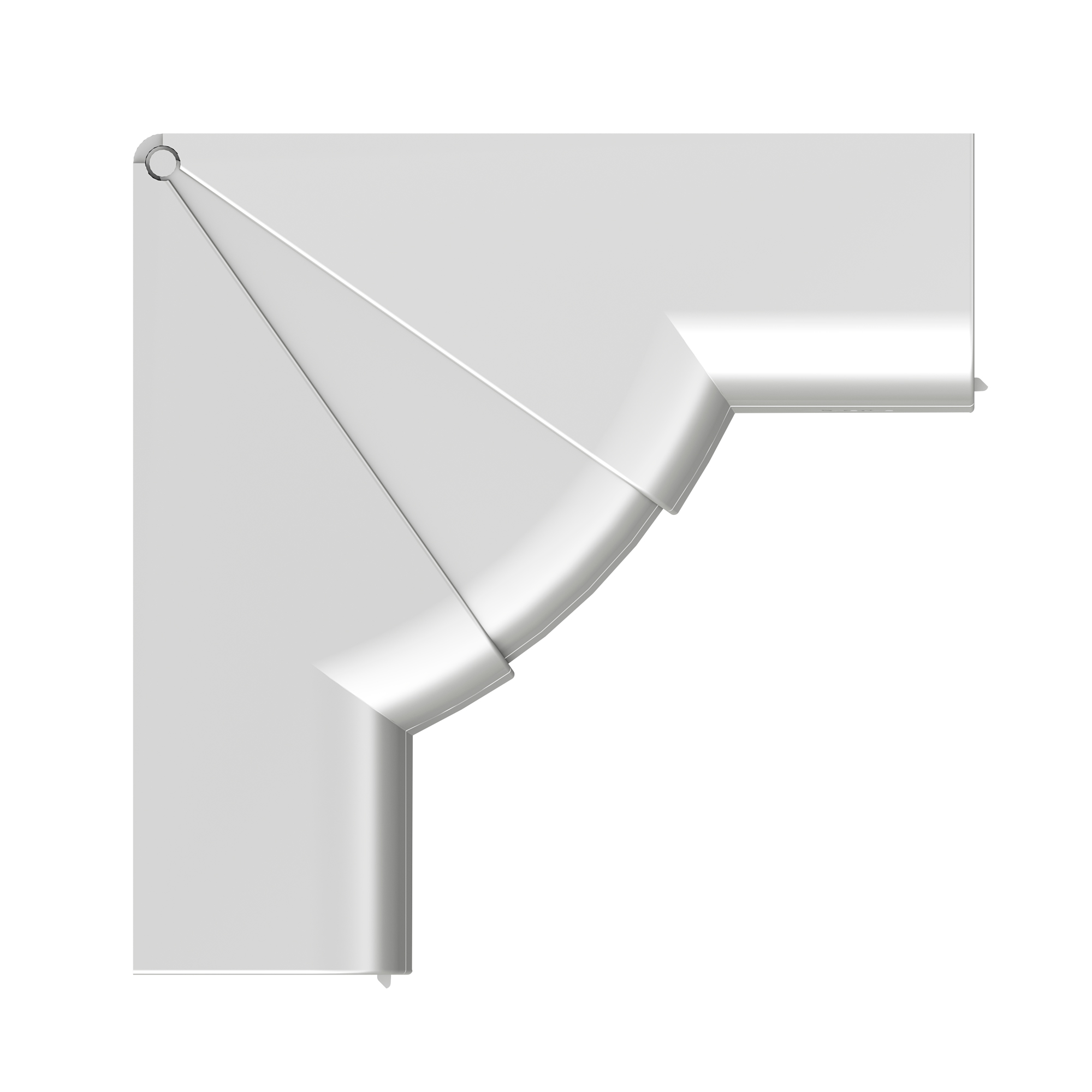 Угол внутренний 90х50 мм, изменяемый (70-120°), цвет серый металлик