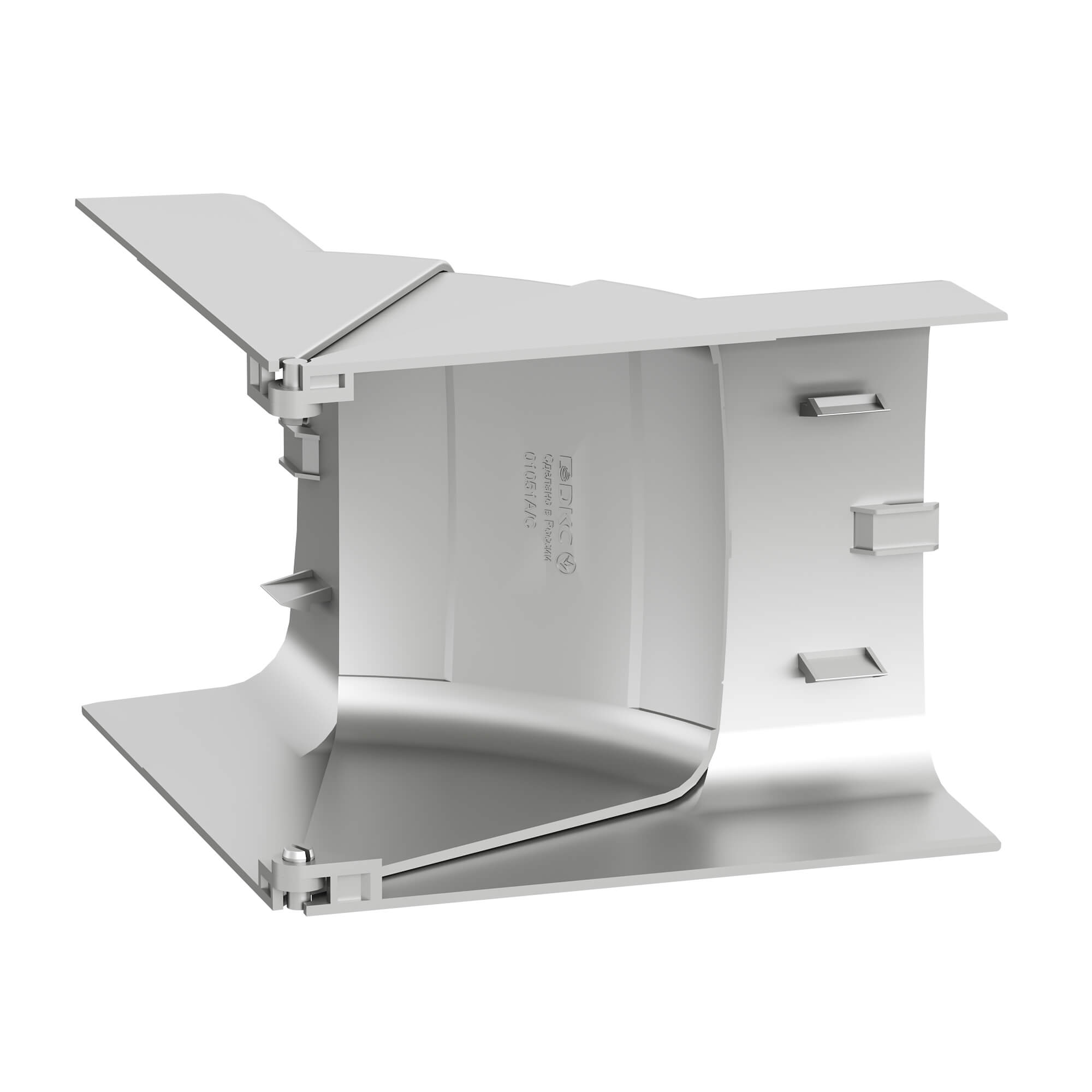 Угол внутренний 90х50 мм, изменяемый (70-120°), цвет серый металлик