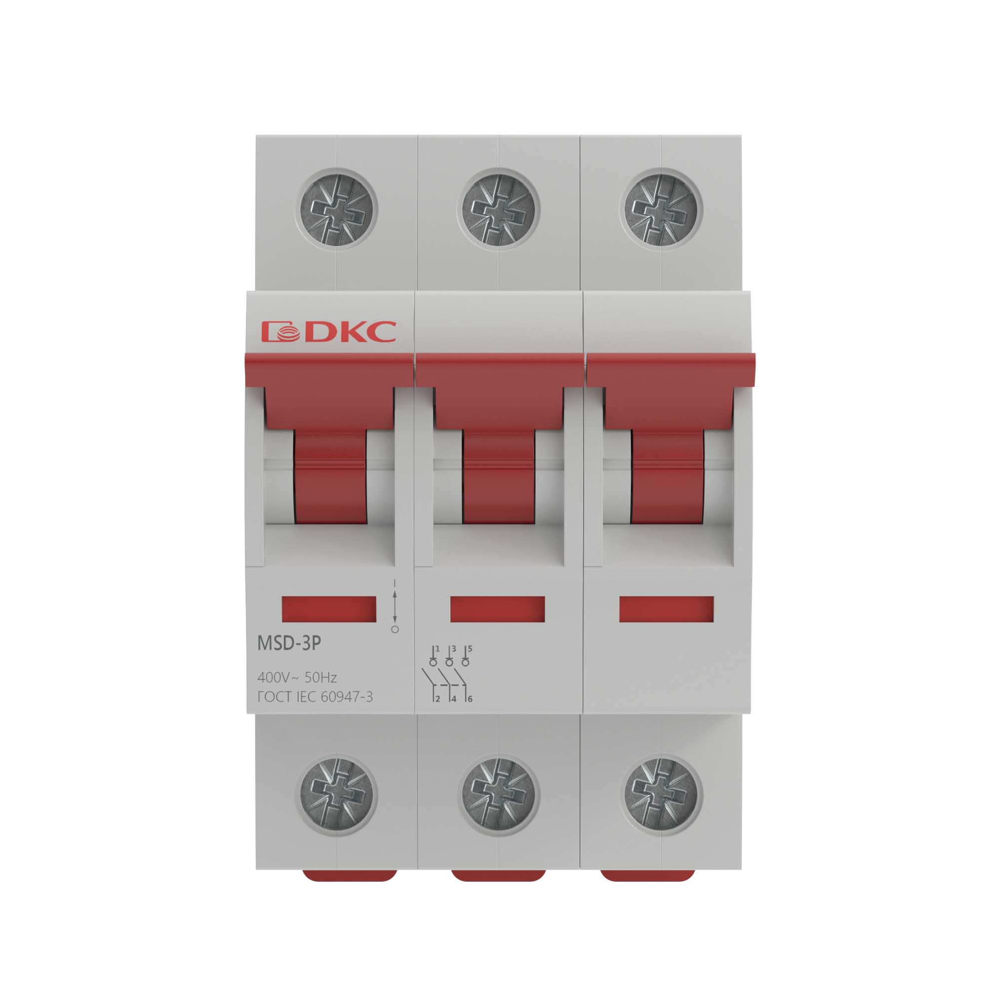 Выключатель нагрузки модульный YON max типа MSD, 3 полюса, 63А