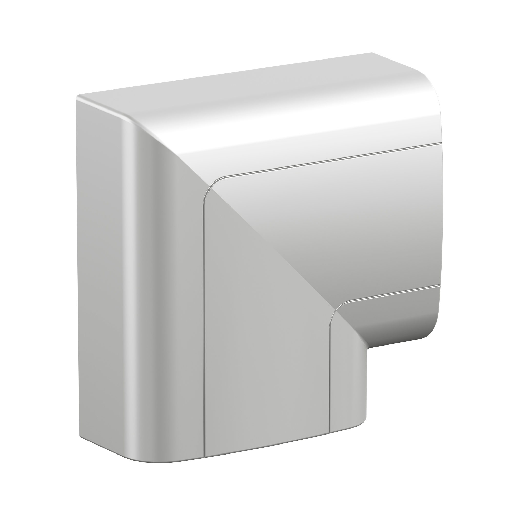 Угол плоский 110х50 мм, цвет серый металлик