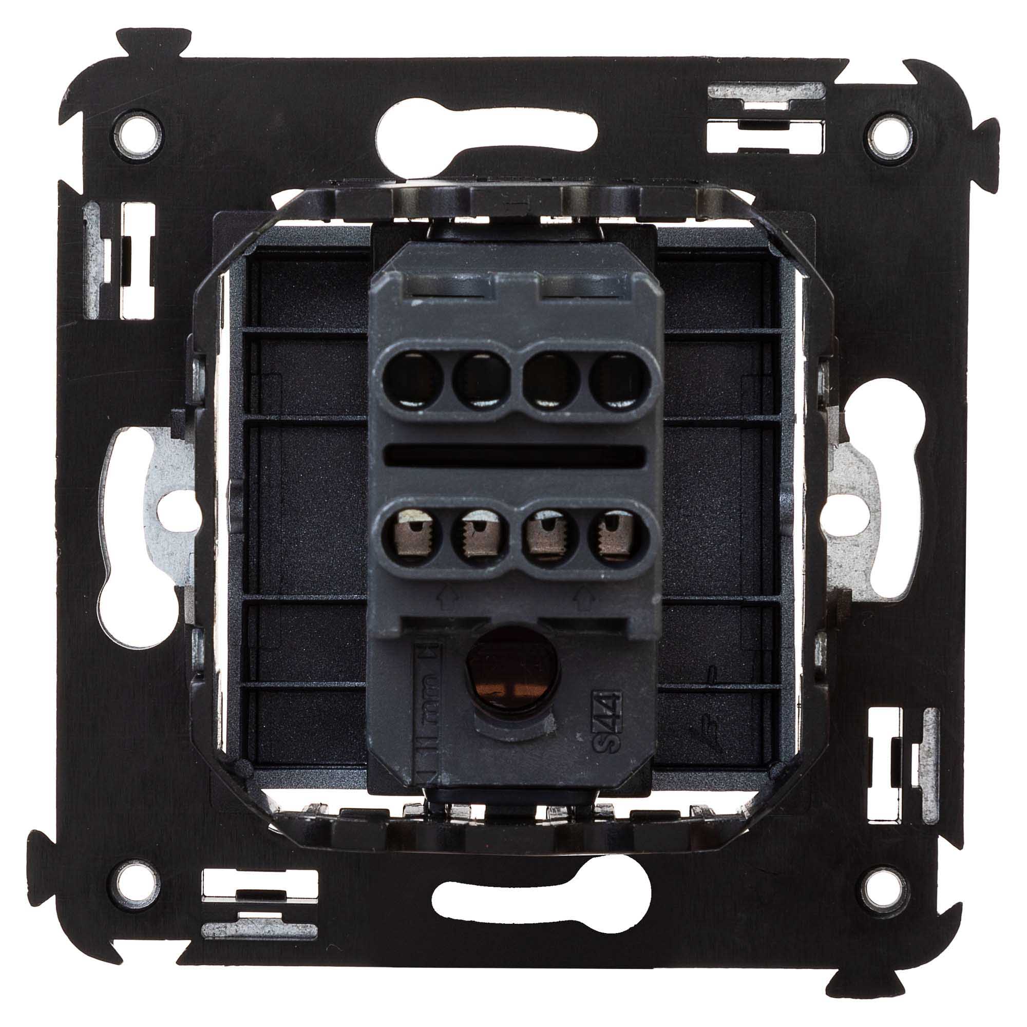 Инвертор одноклавишный в стену, "Avanti", "Закаленная сталь"