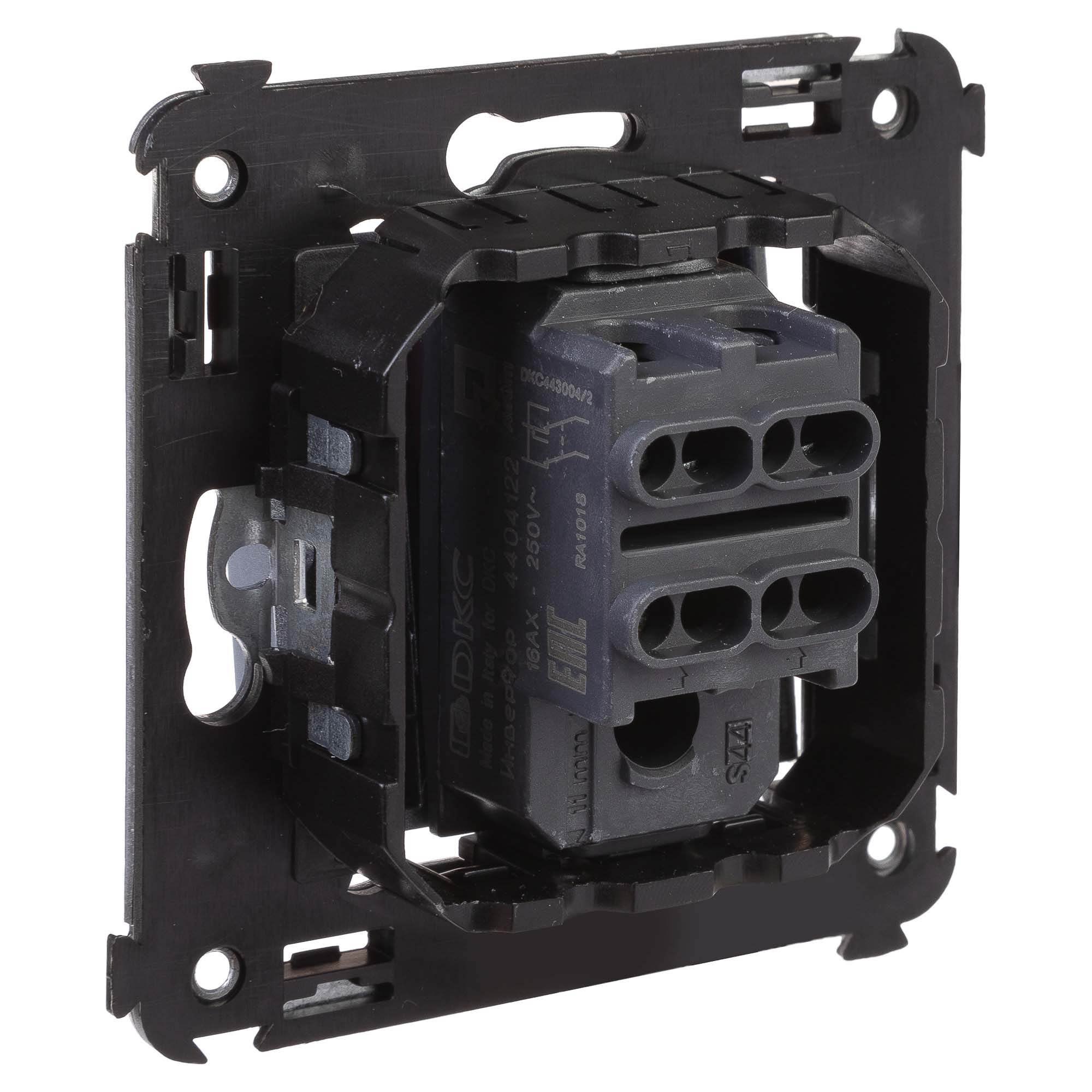 Инвертор одноклавишный в стену, "Avanti", "Закаленная сталь"