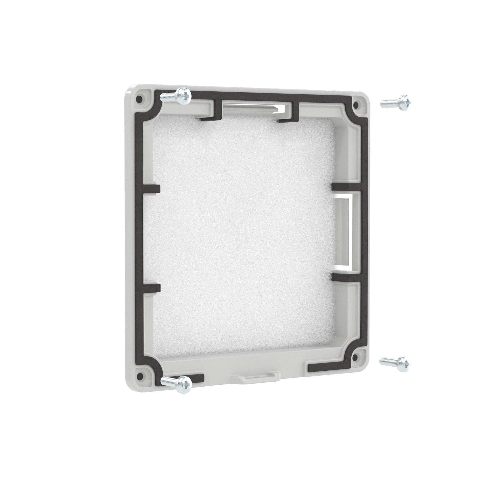 Вентиляционная решетка с фильтром RF 150x150 мм, IP54, RAL9005