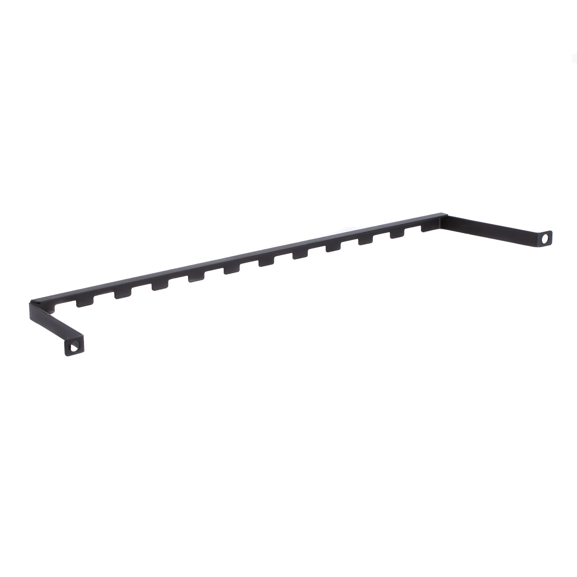 Горизонтальный кабельный компактный организатор на 19" профили, высота0U