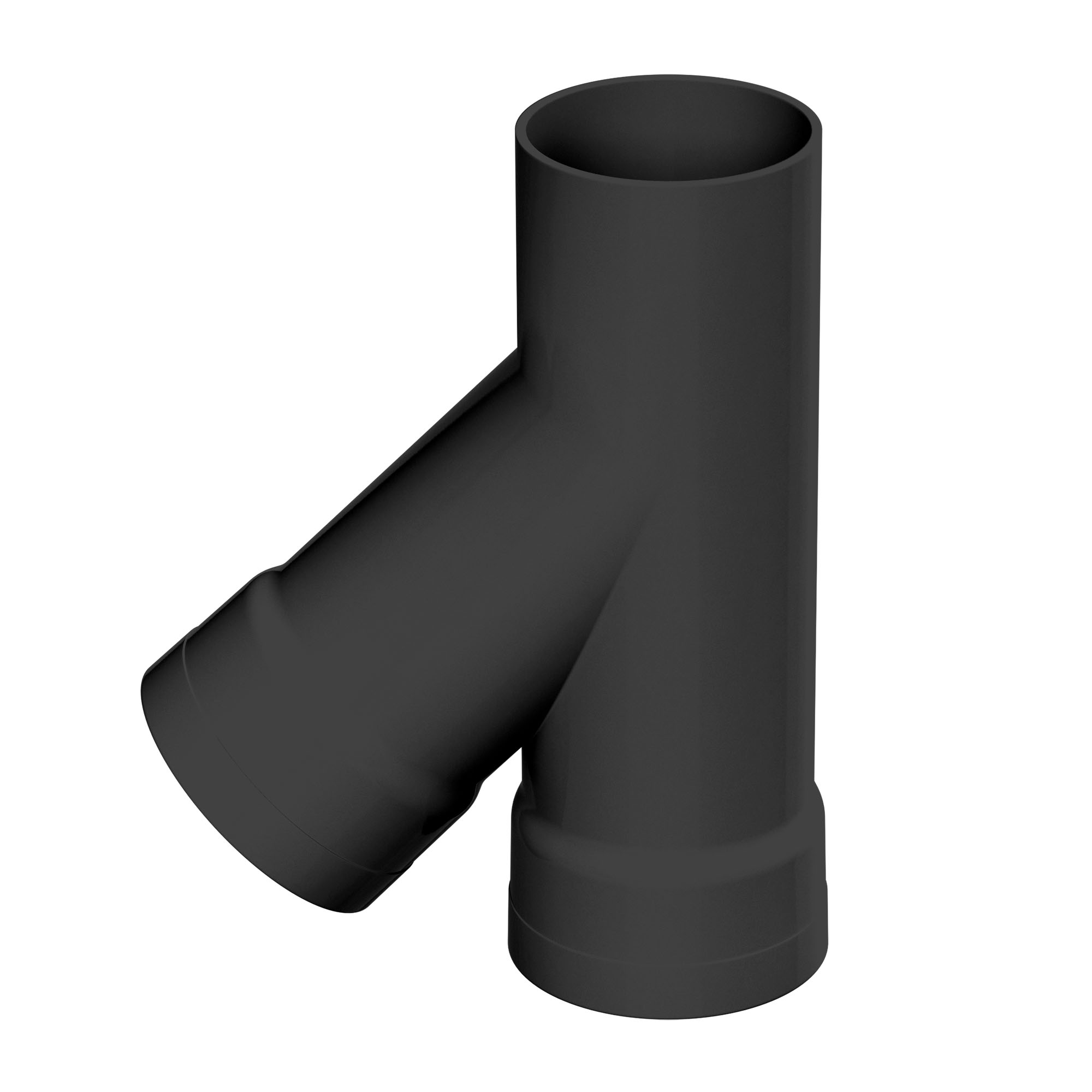 Тройник для двустенных труб, 45 град., полипропилен, д.75мм