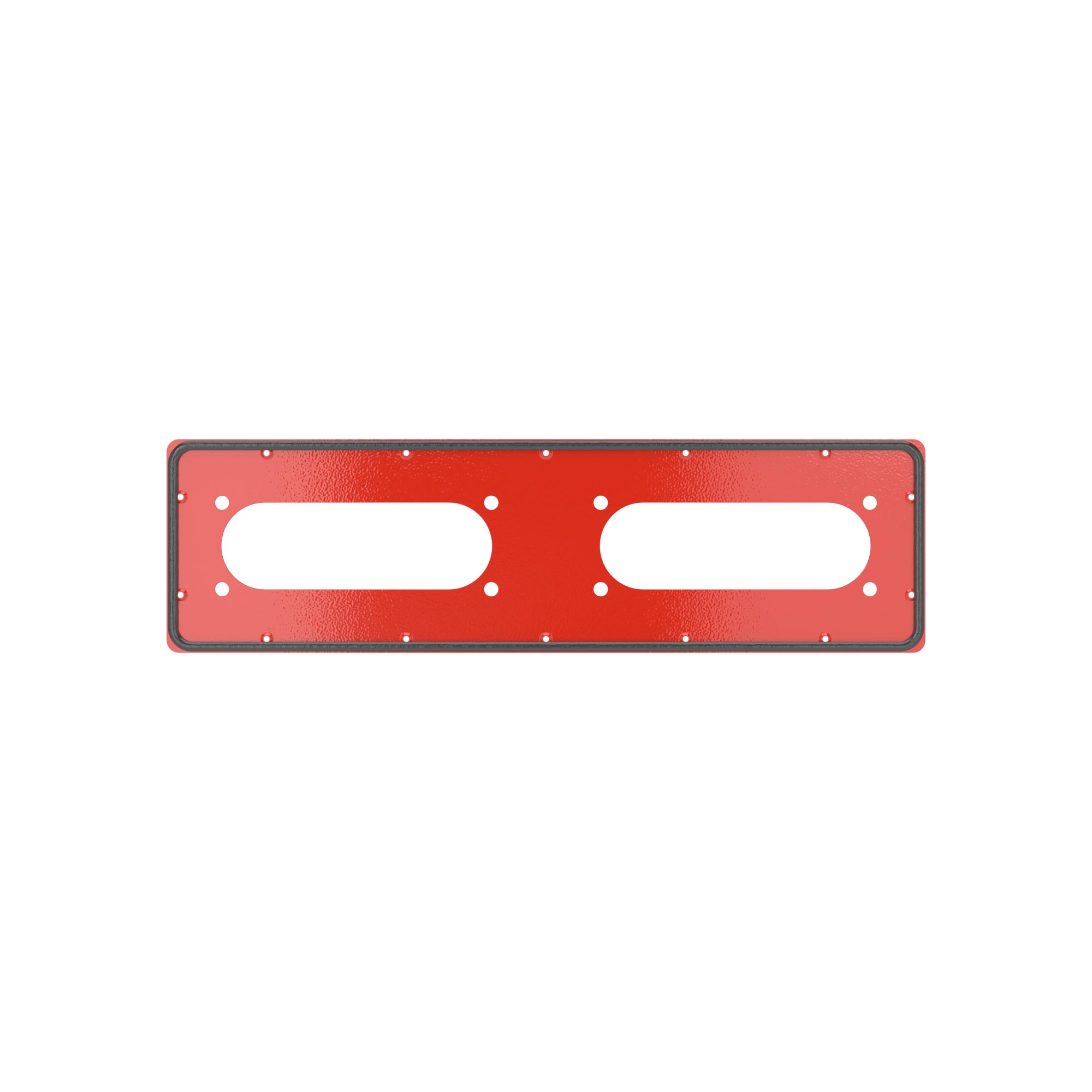 Фланец для монтажа кабельного ввода FL21 для корпусов ST, тип 5, 543x153 мм, красный RAL3020